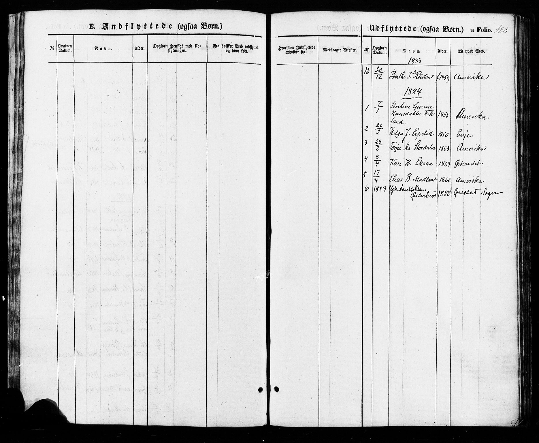 Åseral sokneprestkontor, SAK/1111-0051/F/Fa/L0002: Parish register (official) no. A 2, 1854-1884, p. 488