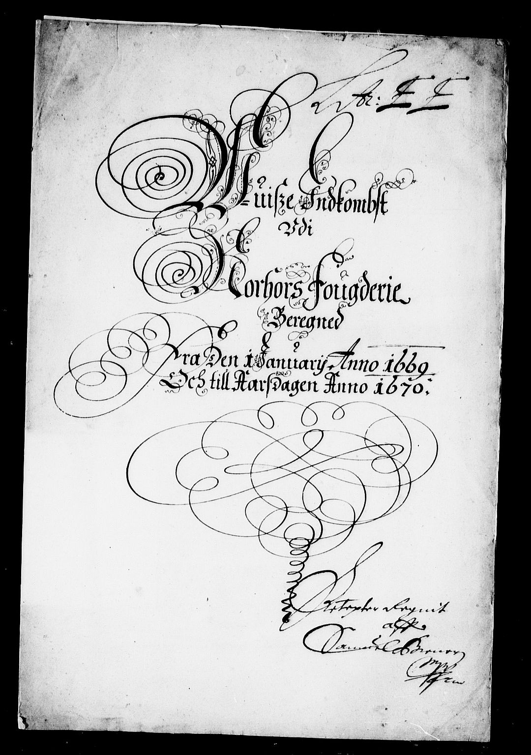 Rentekammeret inntil 1814, Reviderte regnskaper, Stiftamtstueregnskaper, Bergen stiftamt, RA/EA-6043/R/Rc/L0031: Bergen stiftamt, 1669-1670