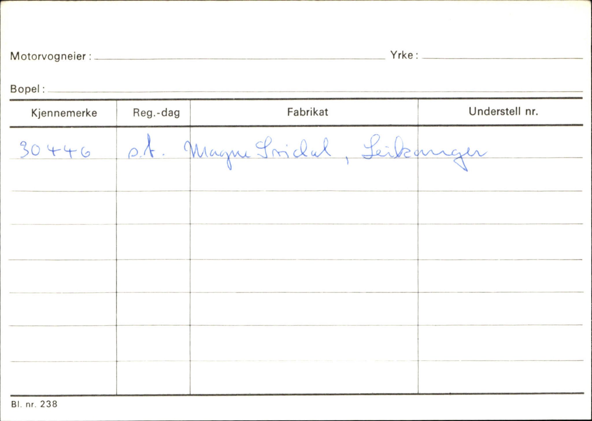 Statens vegvesen, Sogn og Fjordane vegkontor, AV/SAB-A-5301/4/F/L0132: Eigarregister Askvoll A-Å. Balestrand A-Å, 1945-1975, p. 1664