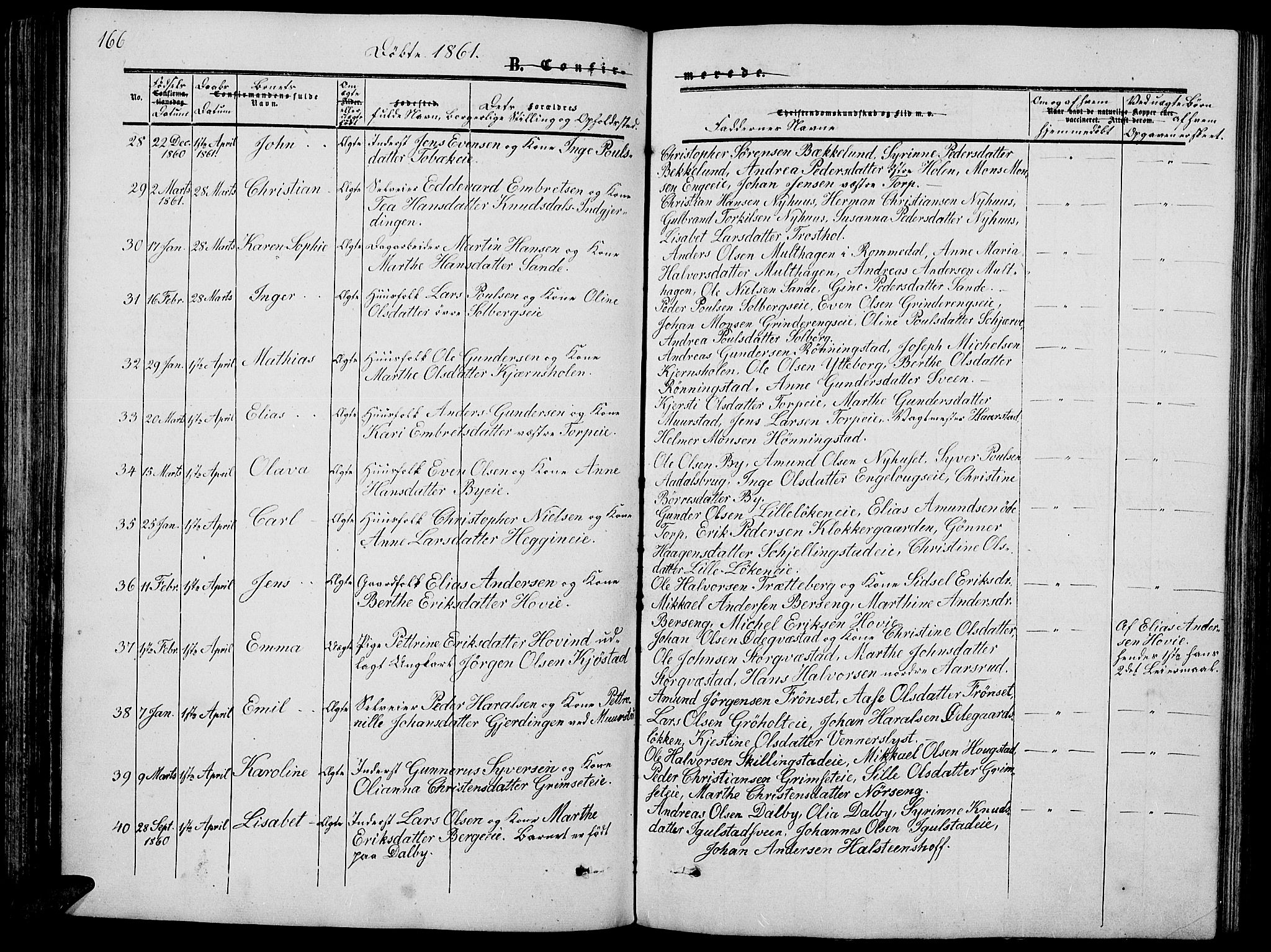 Løten prestekontor, AV/SAH-PREST-022/L/La/L0003: Parish register (copy) no. 3, 1850-1862, p. 166