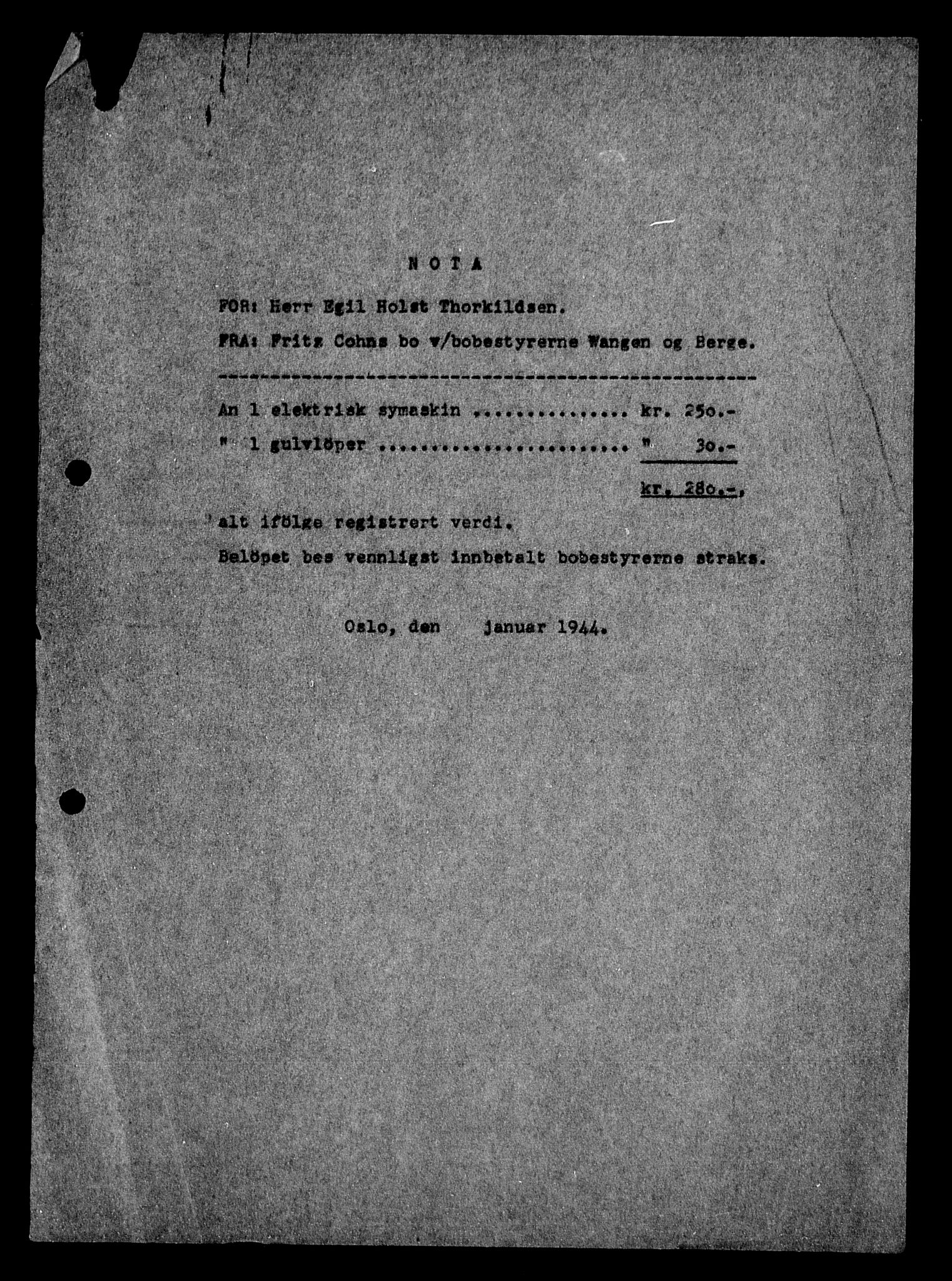 Justisdepartementet, Tilbakeføringskontoret for inndratte formuer, AV/RA-S-1564/H/Hc/Hcc/L0928: --, 1945-1947, p. 407