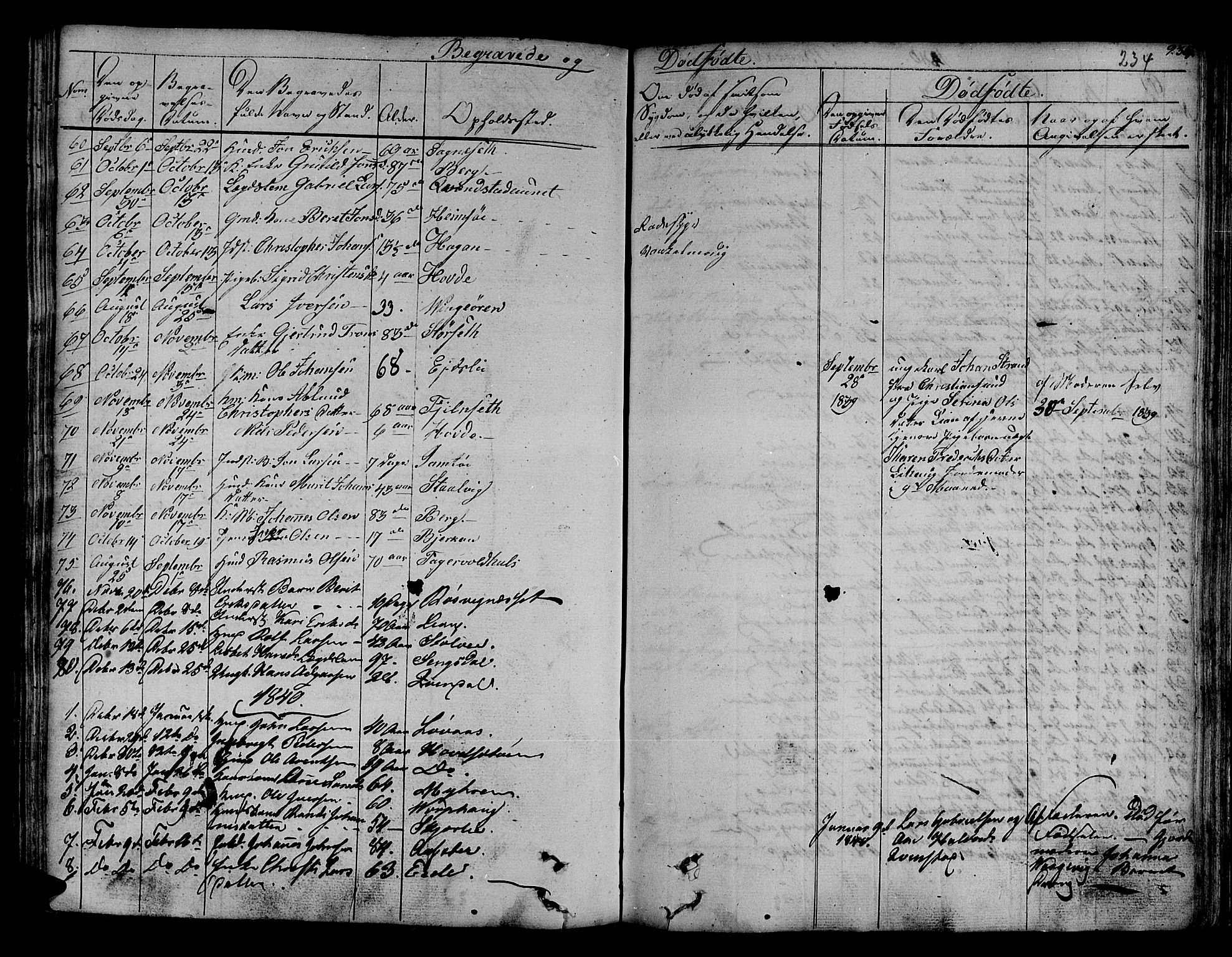 Ministerialprotokoller, klokkerbøker og fødselsregistre - Sør-Trøndelag, AV/SAT-A-1456/630/L0492: Parish register (official) no. 630A05, 1830-1840, p. 234