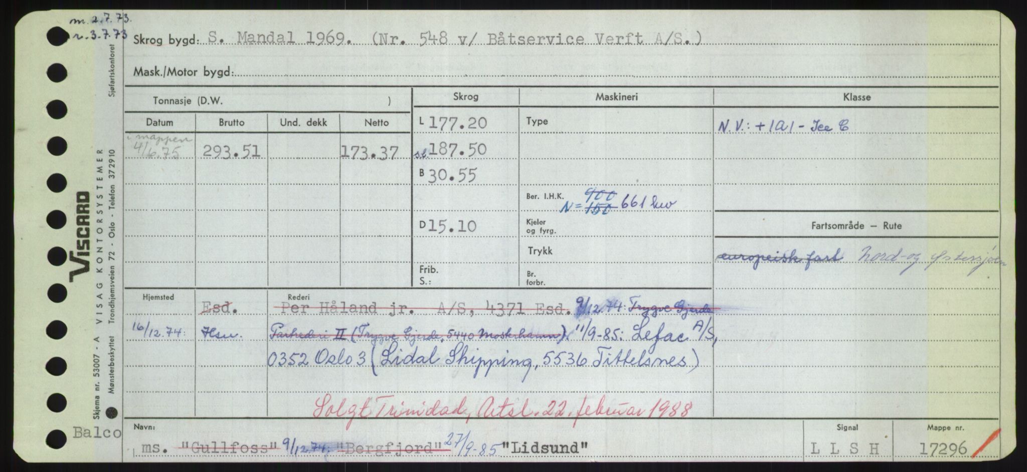 Sjøfartsdirektoratet med forløpere, Skipsmålingen, RA/S-1627/H/Hd/L0023: Fartøy, Lia-Løv, p. 31