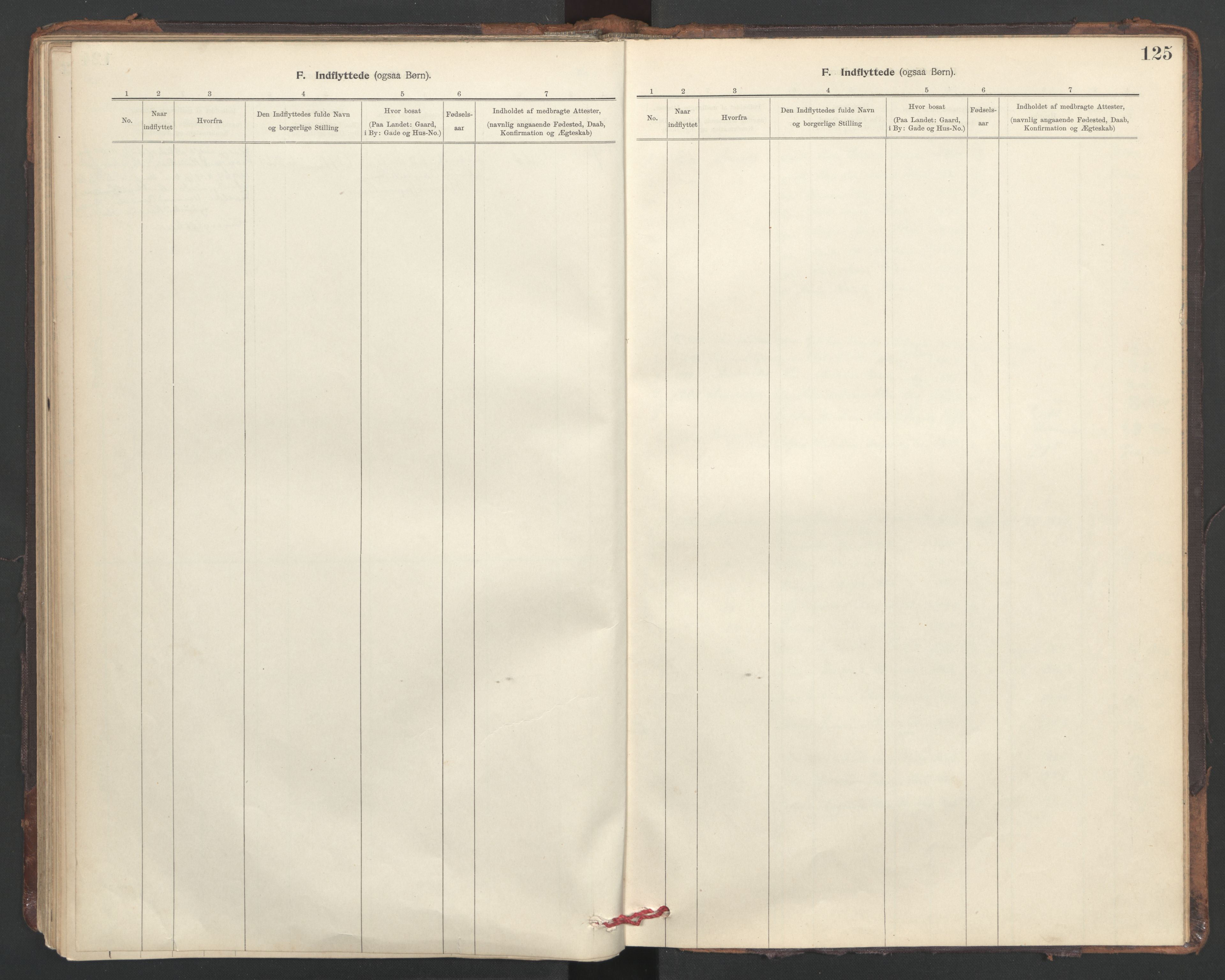 Ministerialprotokoller, klokkerbøker og fødselsregistre - Sør-Trøndelag, SAT/A-1456/635/L0552: Parish register (official) no. 635A02, 1899-1919, p. 125