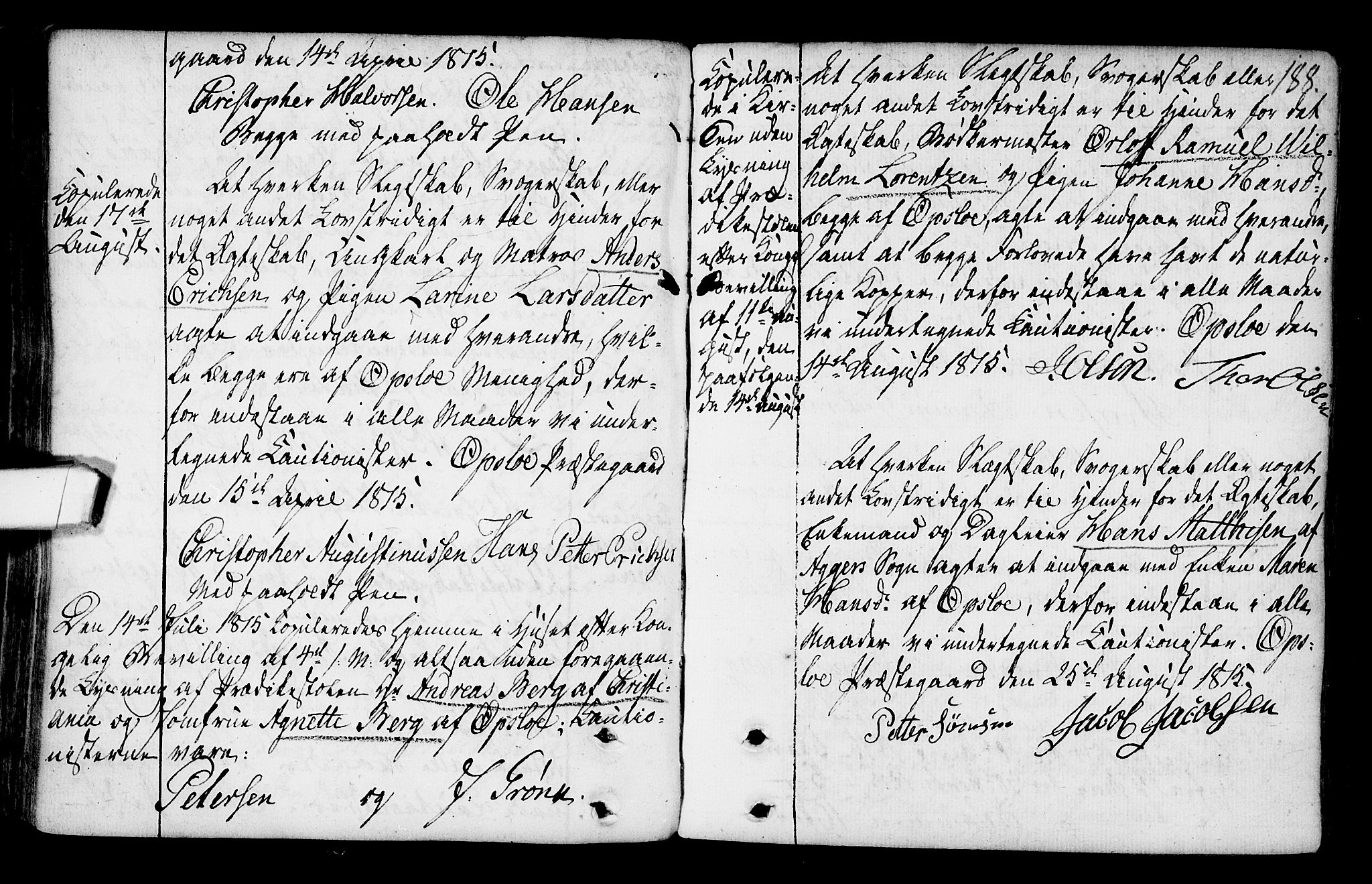 Gamlebyen prestekontor Kirkebøker, AV/SAO-A-10884/F/Fa/L0001: Parish register (official) no. 1, 1734-1818, p. 188