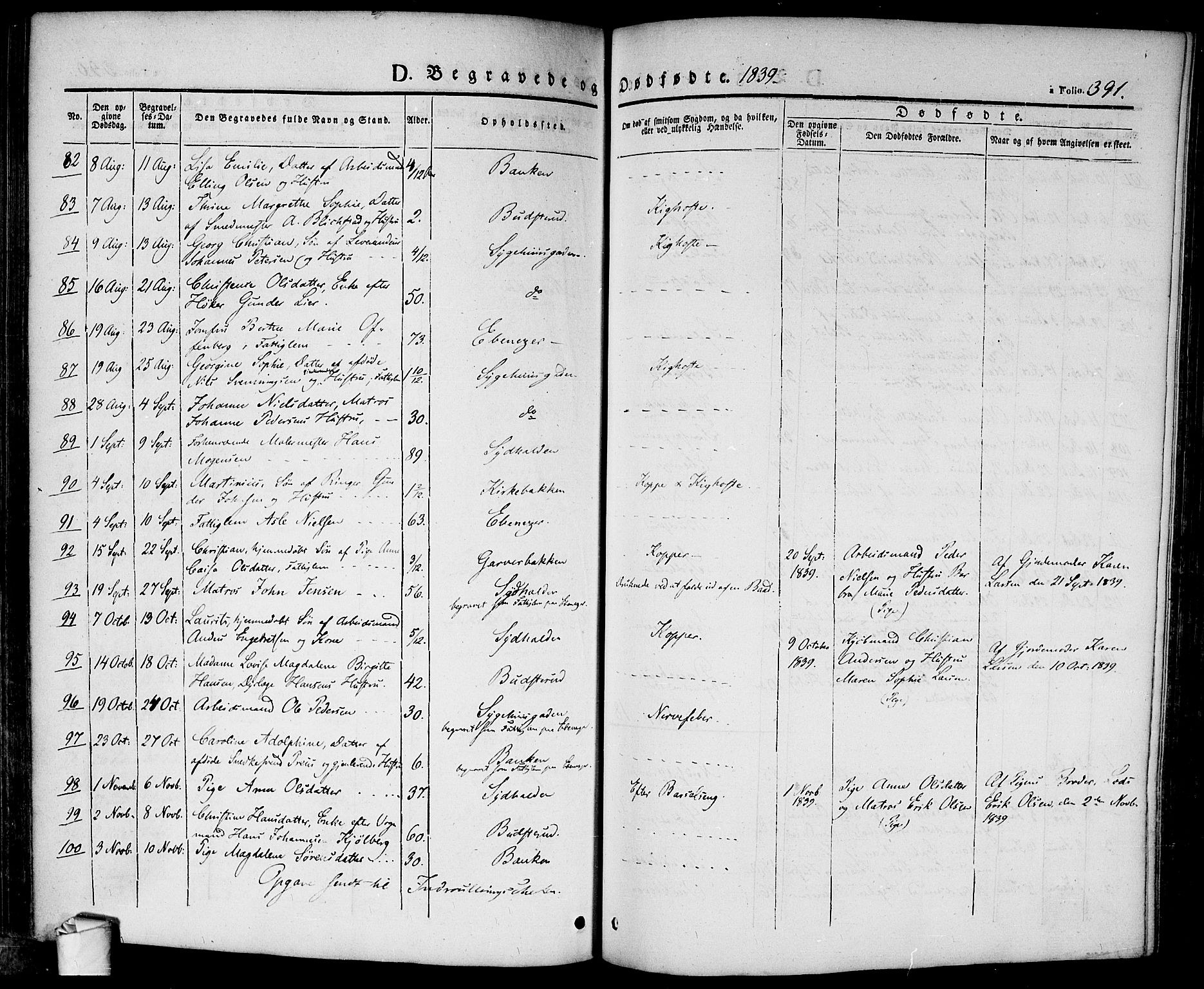 Halden prestekontor Kirkebøker, AV/SAO-A-10909/F/Fa/L0005: Parish register (official) no. I 5, 1834-1845, p. 391