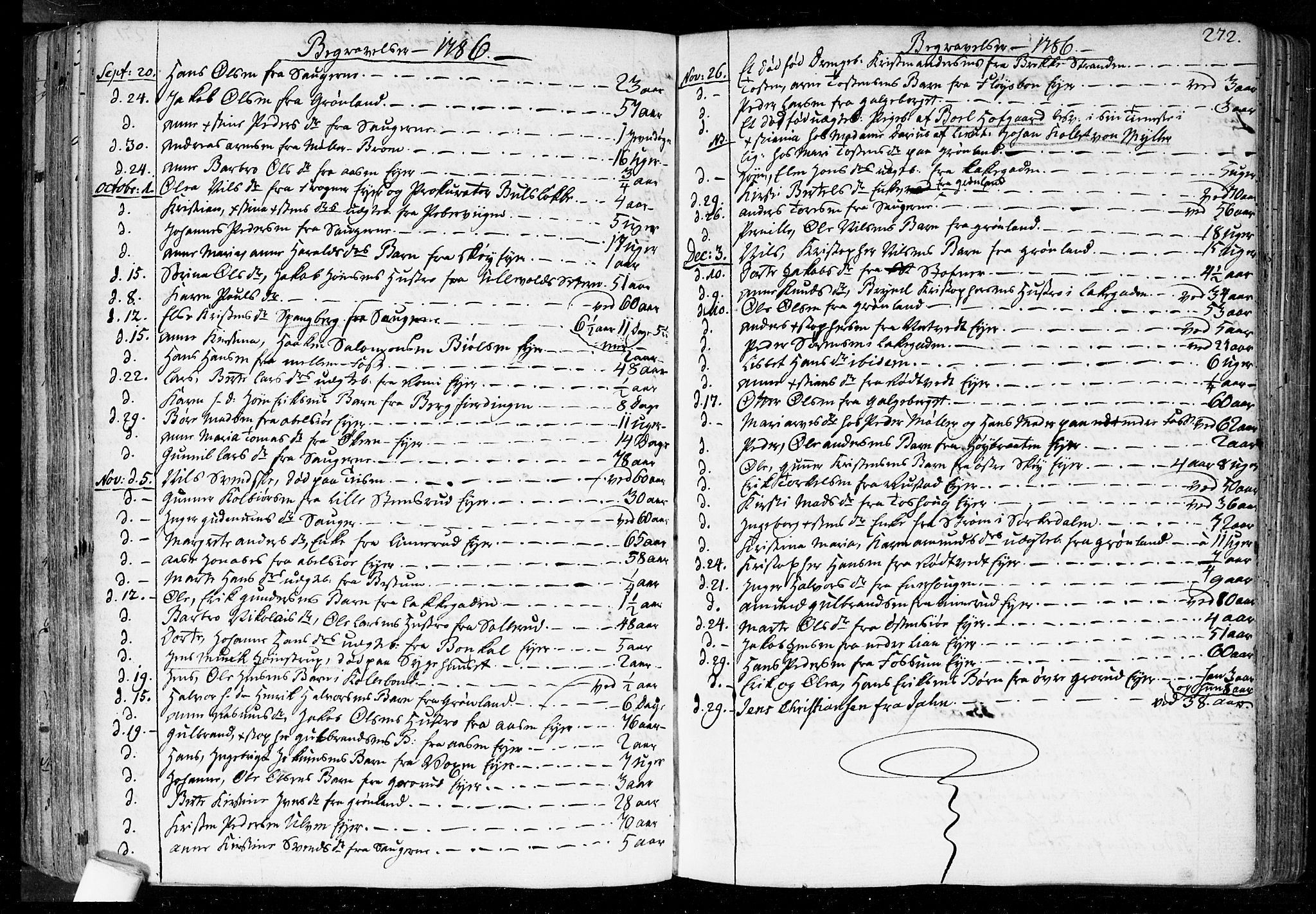 Aker prestekontor kirkebøker, SAO/A-10861/F/L0010: Parish register (official) no. 10, 1786-1809, p. 272