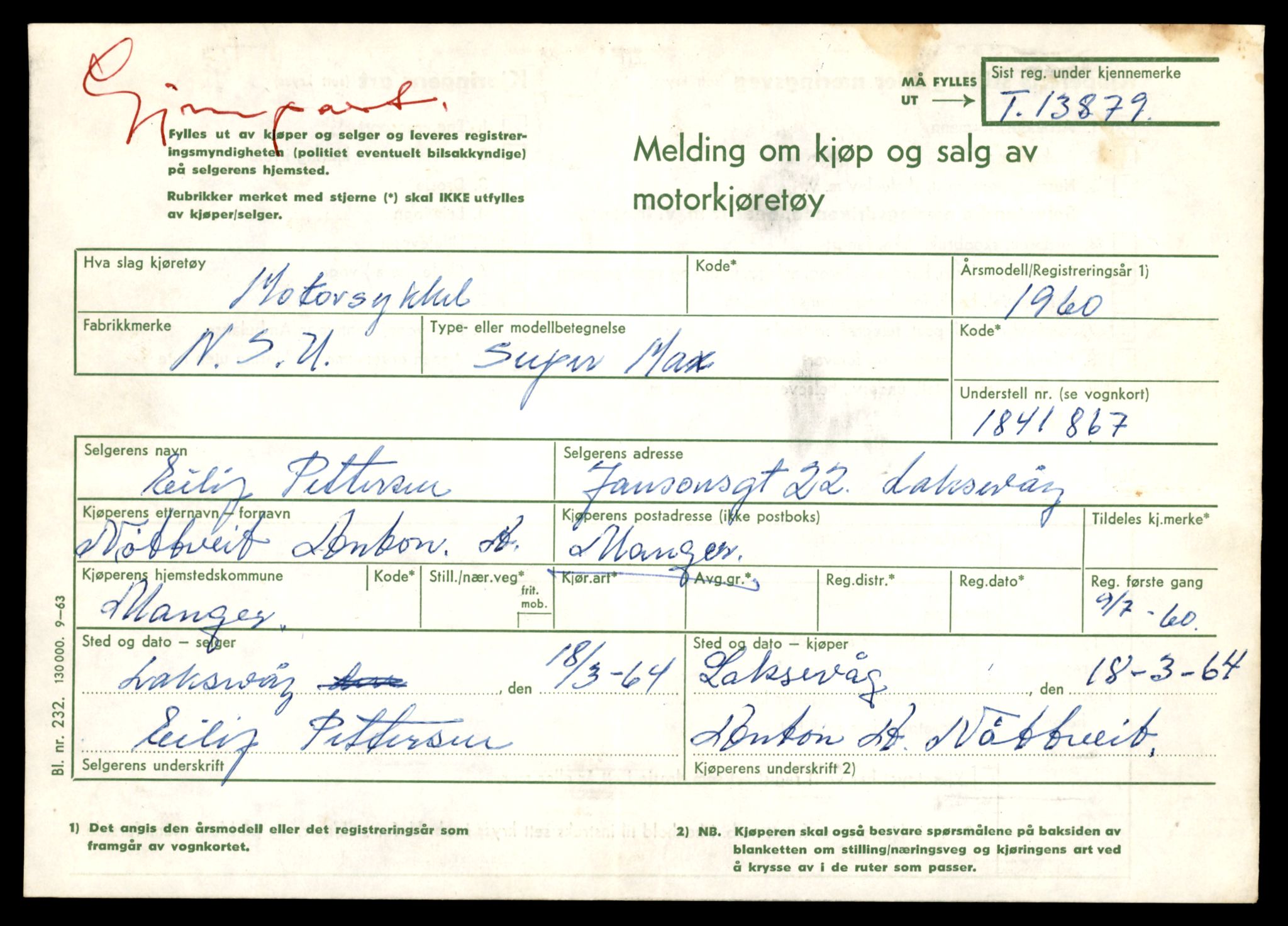 Møre og Romsdal vegkontor - Ålesund trafikkstasjon, AV/SAT-A-4099/F/Fe/L0041: Registreringskort for kjøretøy T 13710 - T 13905, 1927-1998, p. 2959