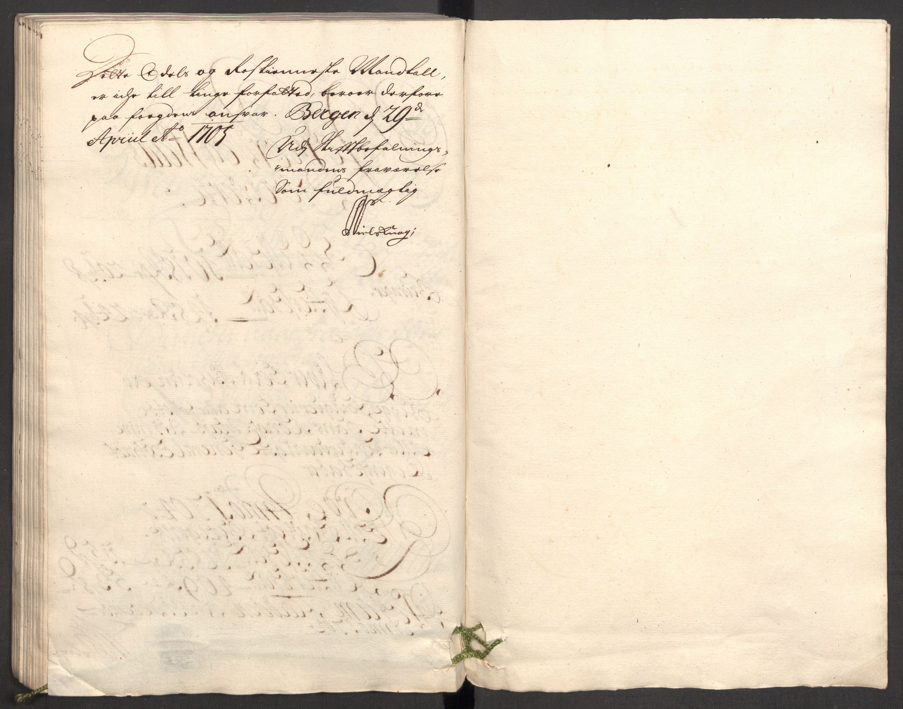 Rentekammeret inntil 1814, Reviderte regnskaper, Fogderegnskap, AV/RA-EA-4092/R51/L3187: Fogderegnskap Nordhordland og Voss, 1704-1705, p. 131