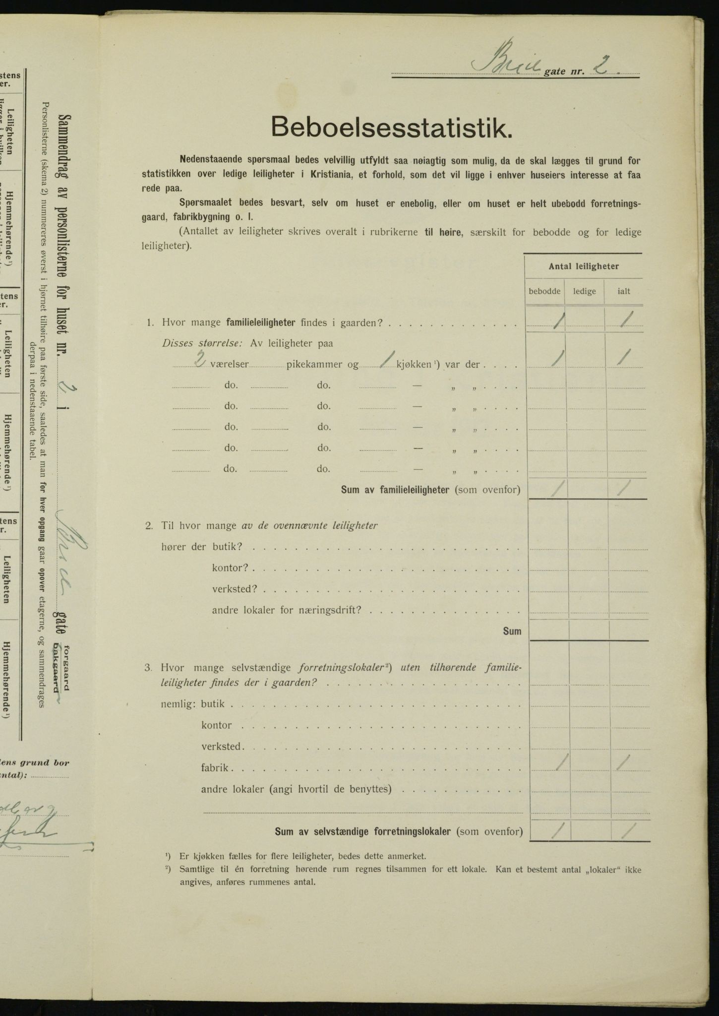 OBA, Municipal Census 1912 for Kristiania, 1912, p. 8011