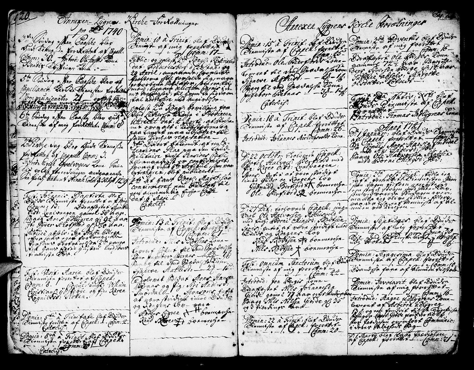 Lindås Sokneprestembete, SAB/A-76701/H/Haa: Parish register (official) no. A 2, 1740-1748, p. 20-21