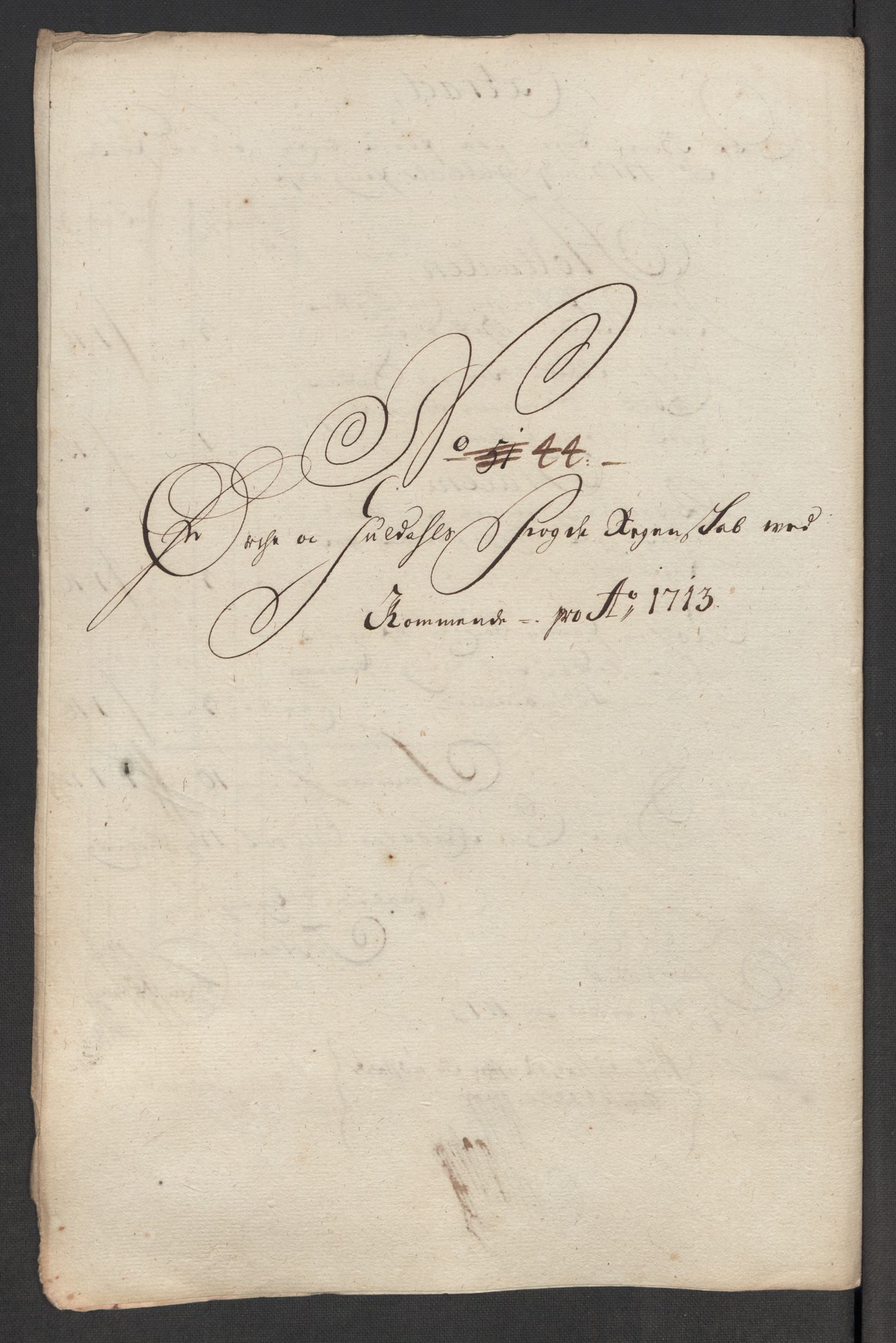 Rentekammeret inntil 1814, Reviderte regnskaper, Fogderegnskap, AV/RA-EA-4092/R60/L3964: Fogderegnskap Orkdal og Gauldal, 1713, p. 400