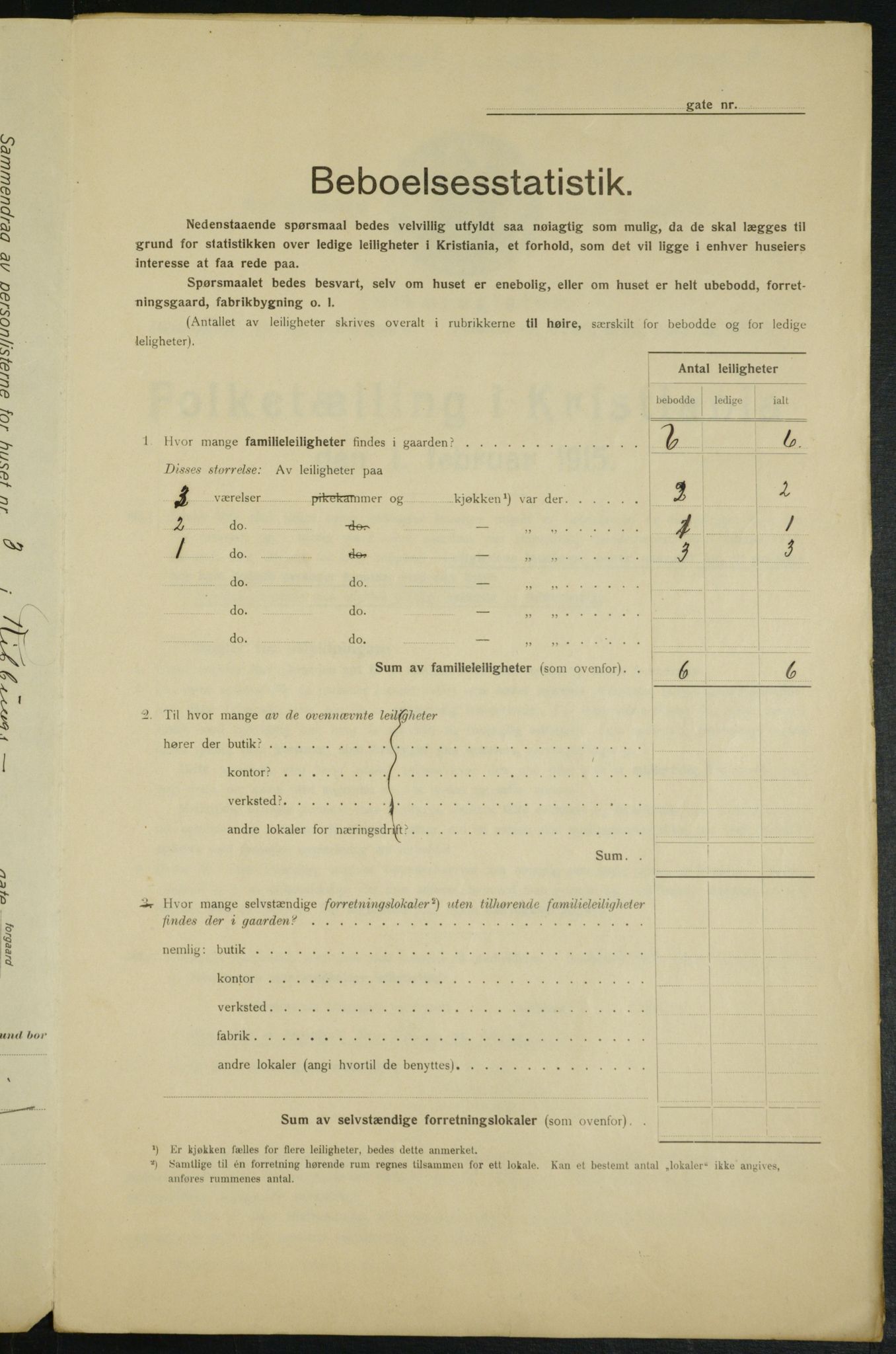 OBA, Municipal Census 1915 for Kristiania, 1915, p. 82663