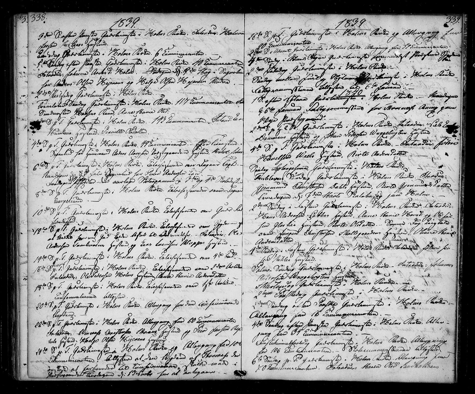 Borge prestekontor Kirkebøker, AV/SAO-A-10903/F/Fb/L0001: Parish register (official) no. II 1, 1836-1852, p. 338-339