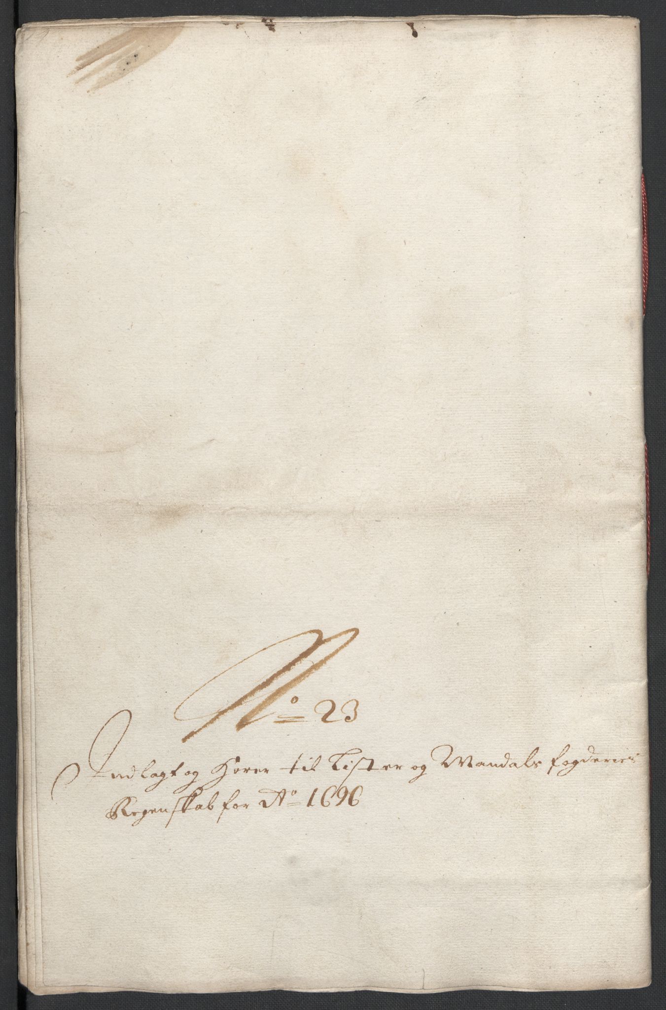 Rentekammeret inntil 1814, Reviderte regnskaper, Fogderegnskap, RA/EA-4092/R43/L2546: Fogderegnskap Lista og Mandal, 1696-1697, p. 140