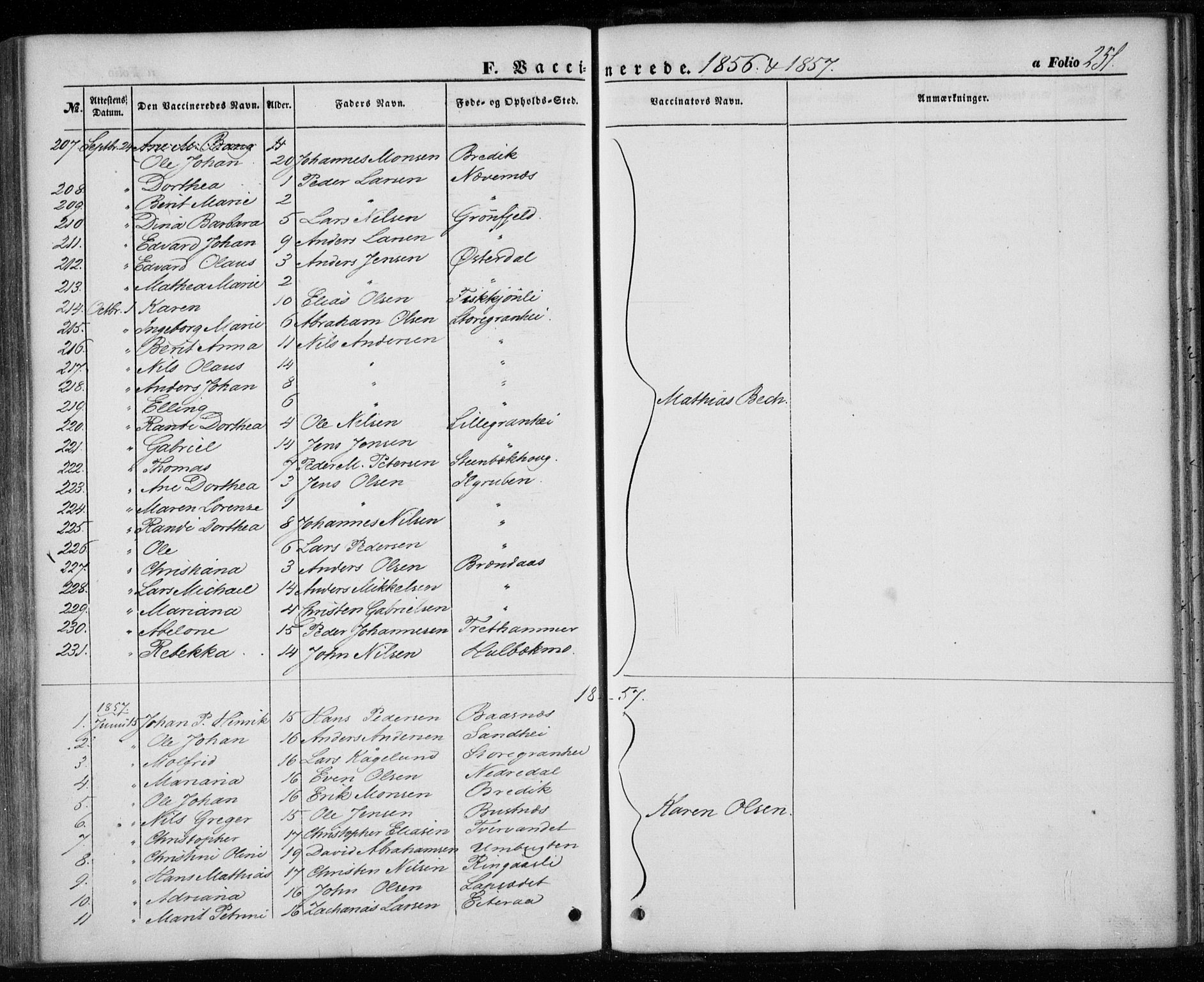 Ministerialprotokoller, klokkerbøker og fødselsregistre - Nordland, SAT/A-1459/827/L0392: Parish register (official) no. 827A04, 1853-1866, p. 251