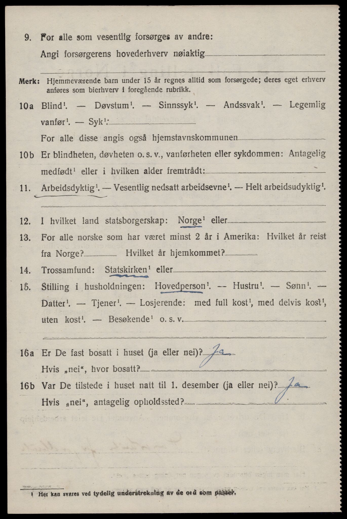 SAST, 1920 census for Vikedal, 1920, p. 2932