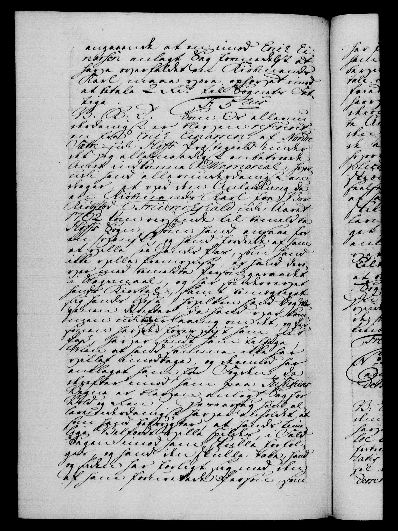 Danske Kanselli 1572-1799, AV/RA-EA-3023/F/Fc/Fca/Fcab/L0037: Norske tegnelser, 1762-1766, p. 554b