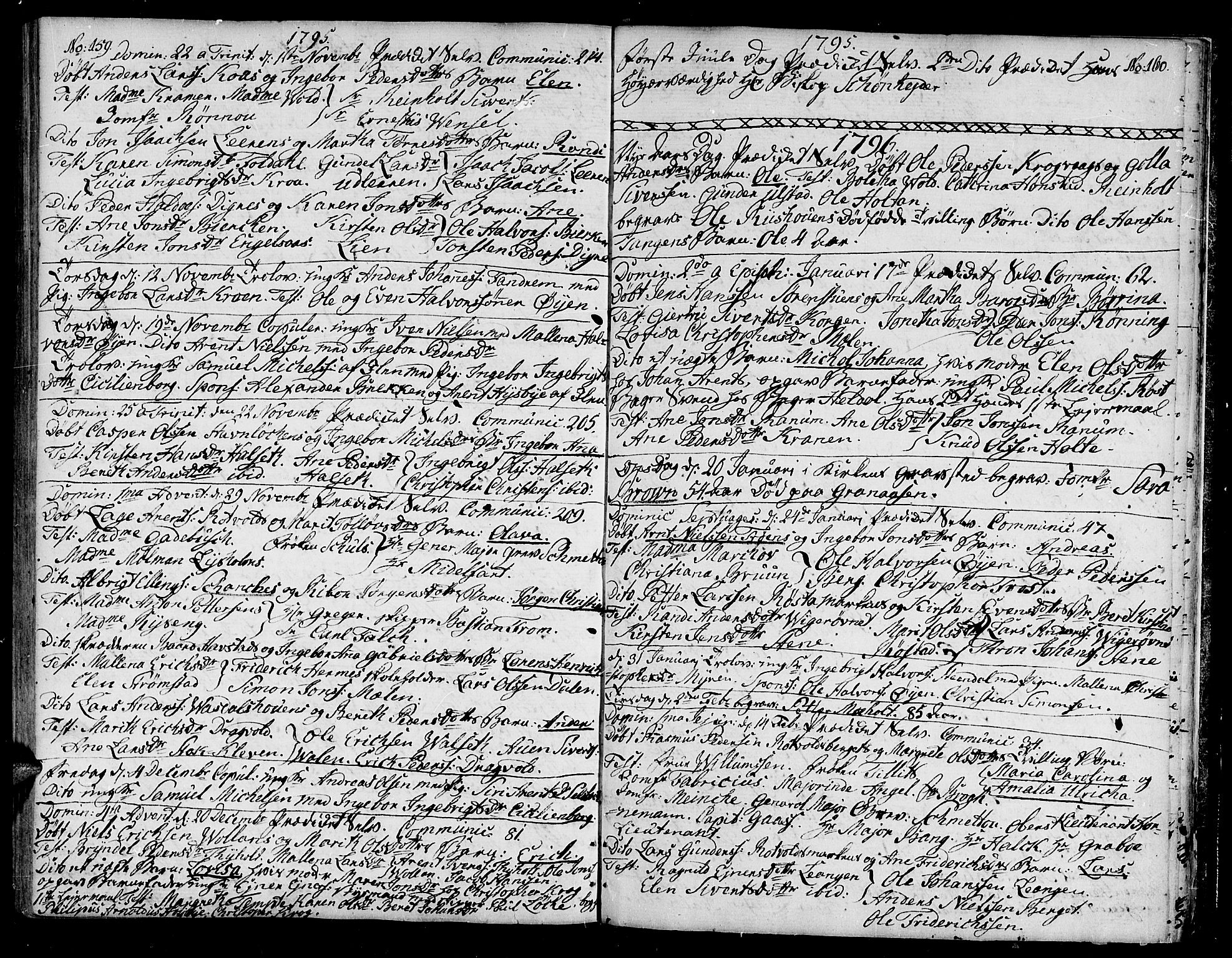 Ministerialprotokoller, klokkerbøker og fødselsregistre - Sør-Trøndelag, SAT/A-1456/604/L0180: Parish register (official) no. 604A01, 1780-1797, p. 159-160