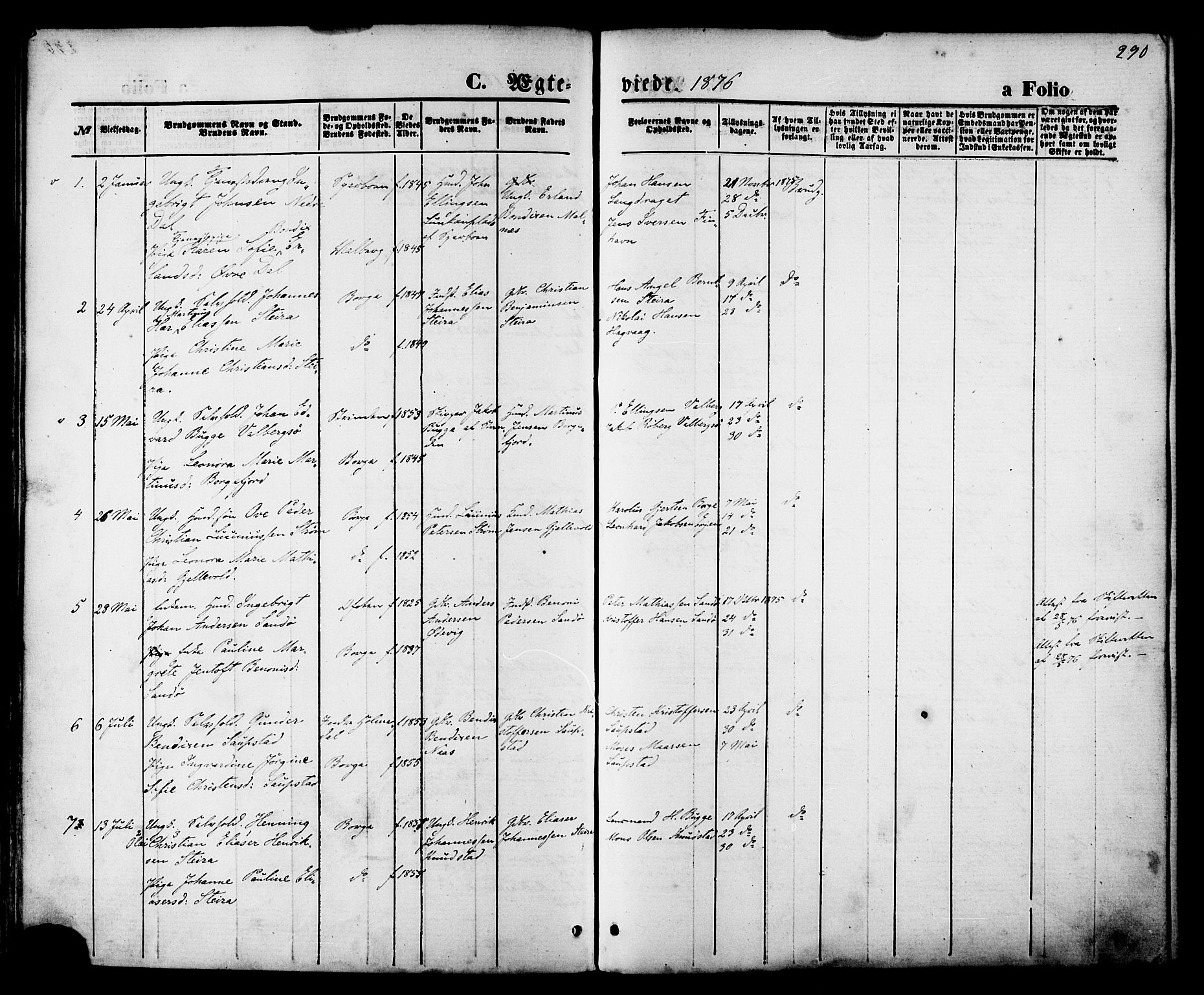 Ministerialprotokoller, klokkerbøker og fødselsregistre - Nordland, SAT/A-1459/880/L1132: Parish register (official) no. 880A06, 1869-1887, p. 290