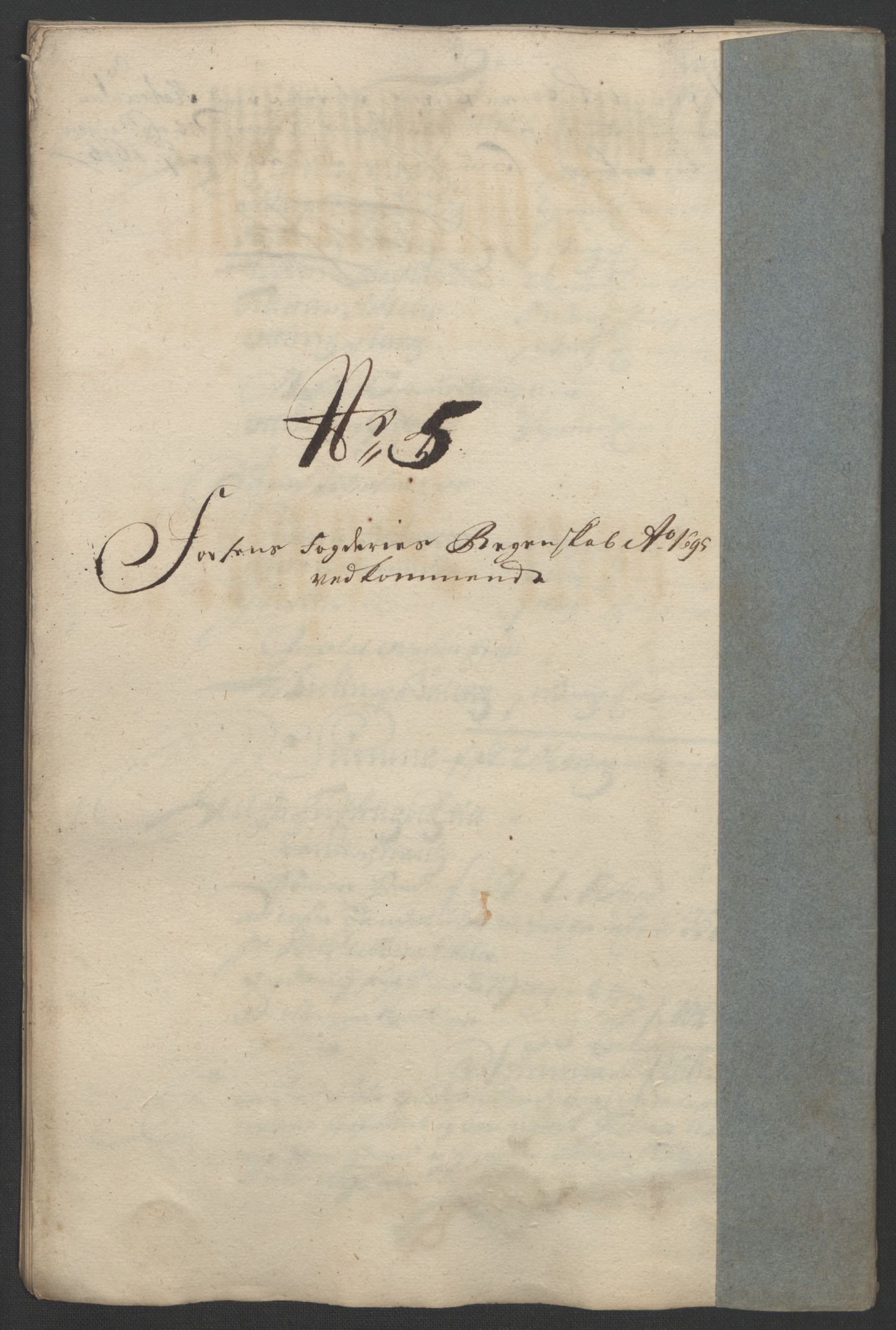 Rentekammeret inntil 1814, Reviderte regnskaper, Fogderegnskap, RA/EA-4092/R57/L3851: Fogderegnskap Fosen, 1695-1696, p. 101