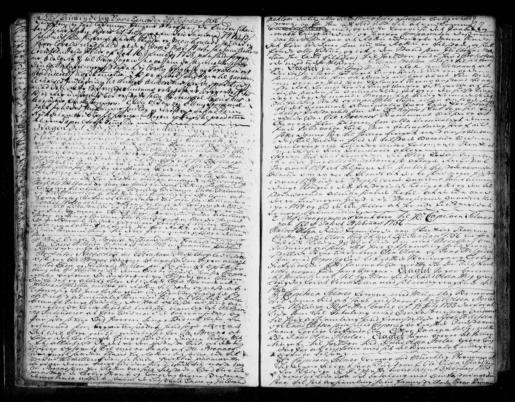 Ringerike og Hallingdal sorenskriveri, AV/SAKO-A-81/F/Fa/Fad/L0005: Tingbok - Hallingdal, 1756-1764, p. 22