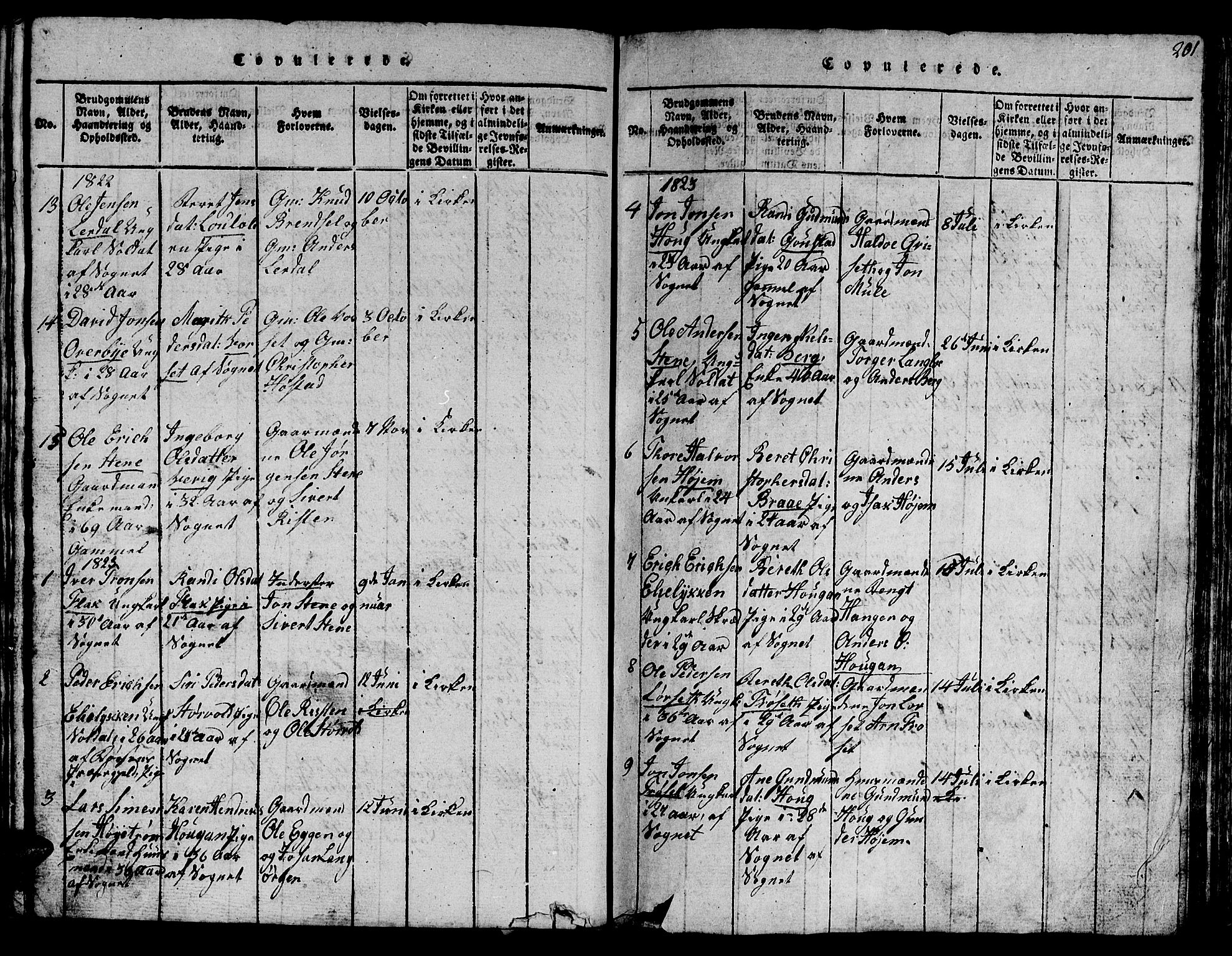 Ministerialprotokoller, klokkerbøker og fødselsregistre - Sør-Trøndelag, SAT/A-1456/612/L0385: Parish register (copy) no. 612C01, 1816-1845, p. 201