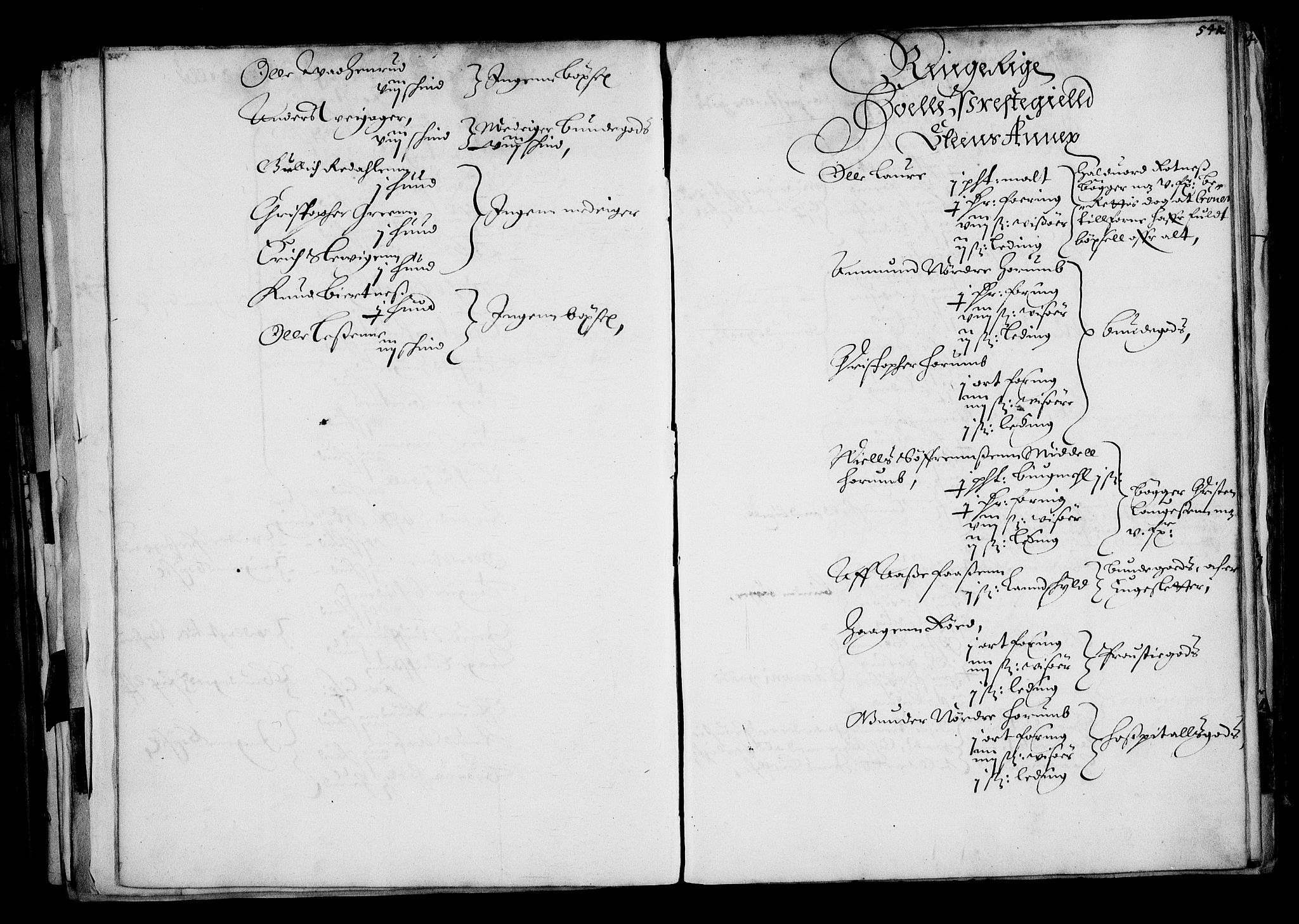 Rentekammeret inntil 1814, Realistisk ordnet avdeling, RA/EA-4070/N/Na/L0001: [XI f]: Akershus stifts jordebok, 1652, p. 540b-541a