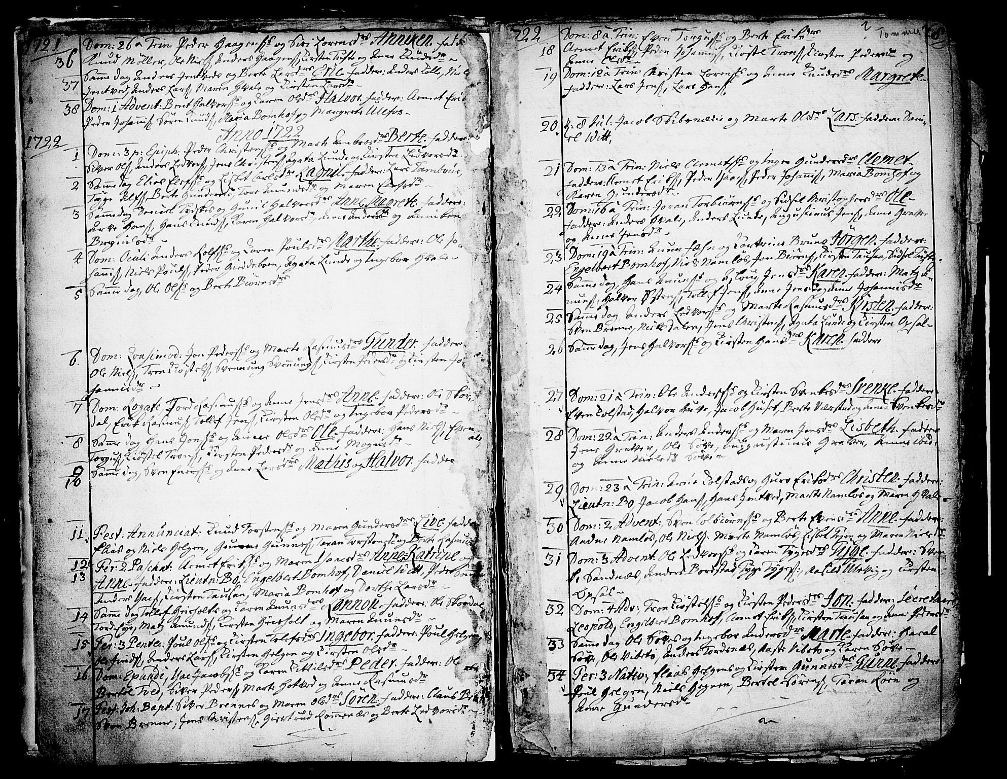 Holla kirkebøker, AV/SAKO-A-272/F/Fa/L0001: Parish register (official) no. 1, 1717-1779, p. 8