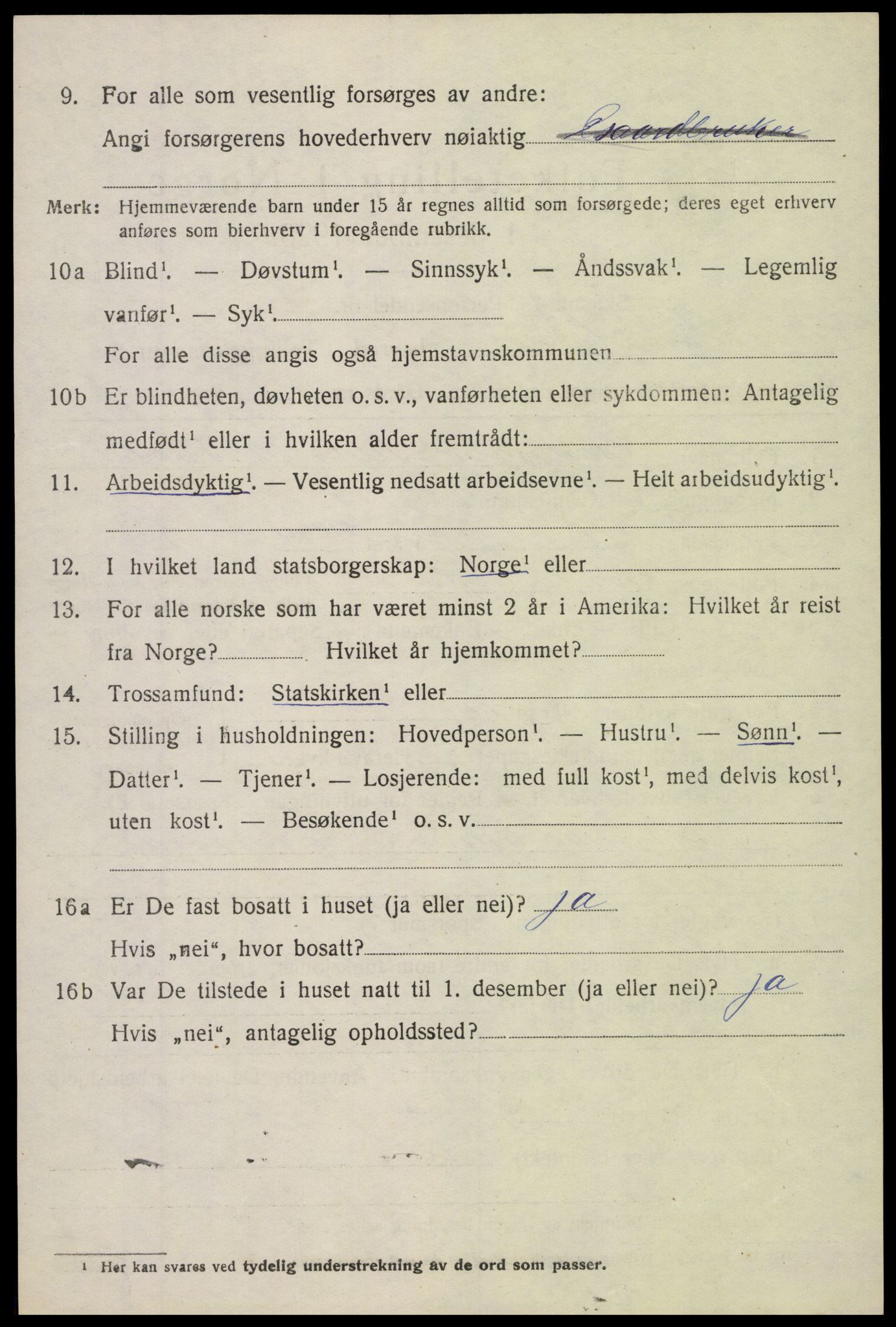 SAH, 1920 census for Sør-Aurdal, 1920, p. 1708