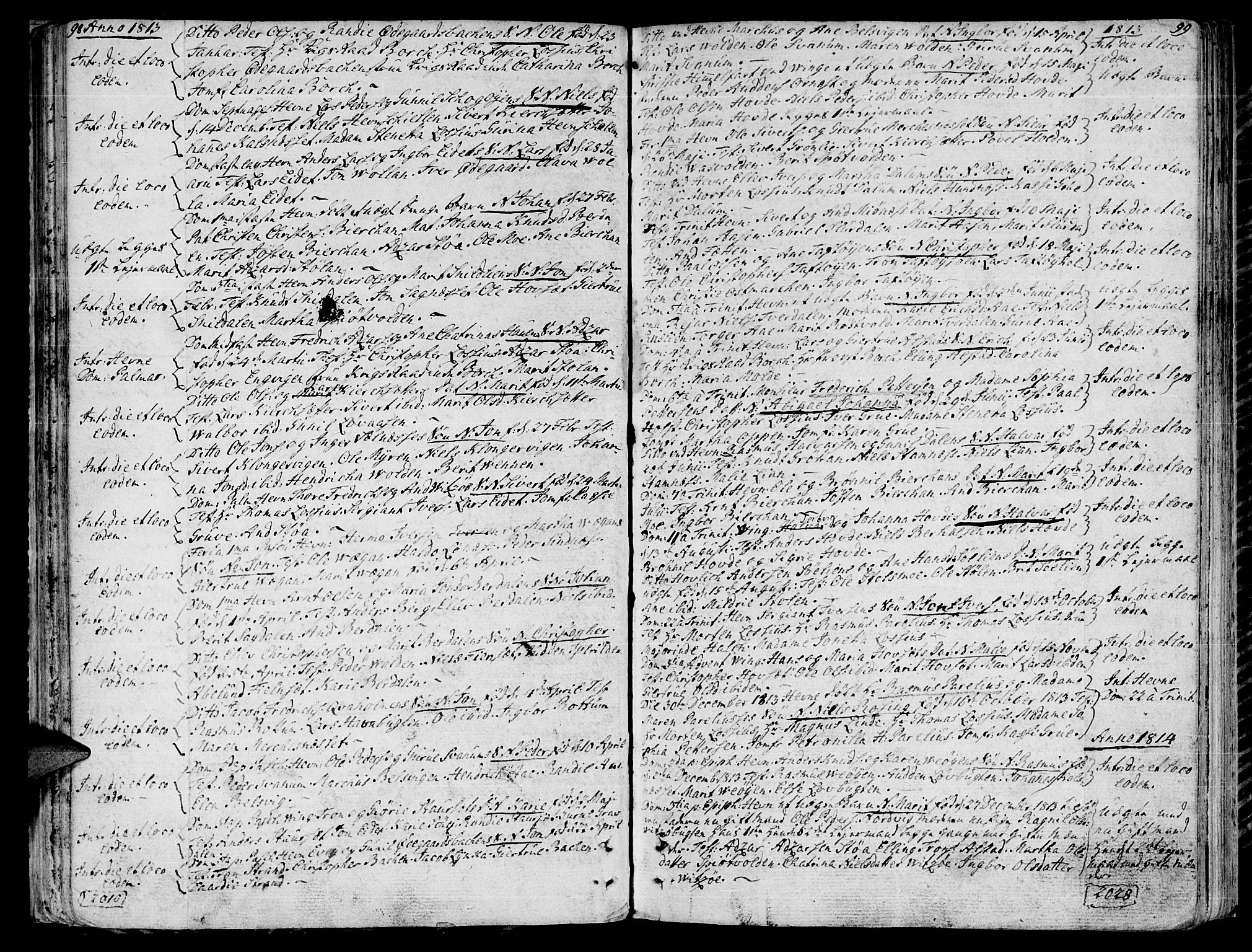 Ministerialprotokoller, klokkerbøker og fødselsregistre - Sør-Trøndelag, SAT/A-1456/630/L0490: Parish register (official) no. 630A03, 1795-1818, p. 98-99