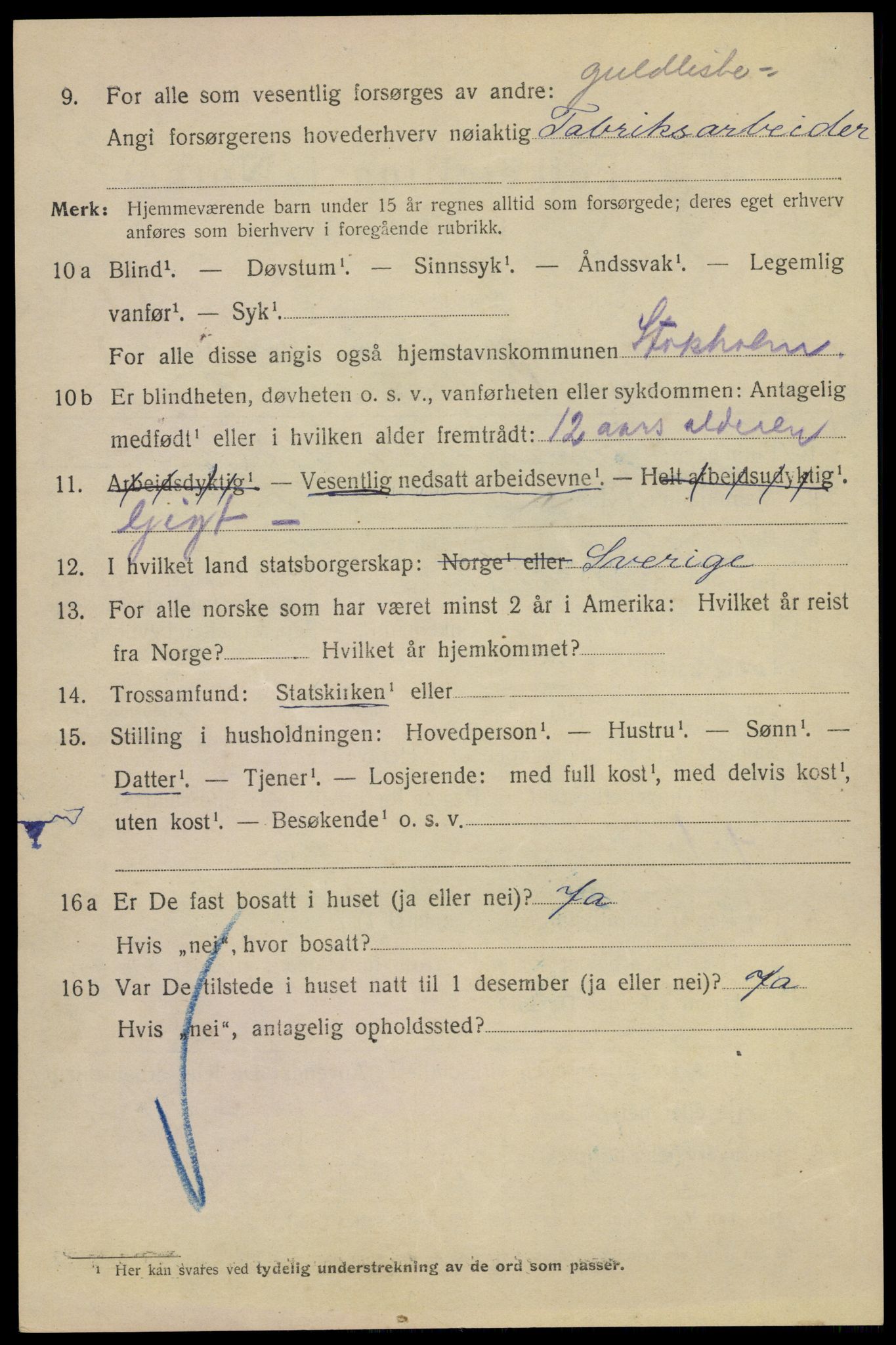 SAKO, 1920 census for Drammen, 1920, p. 53444