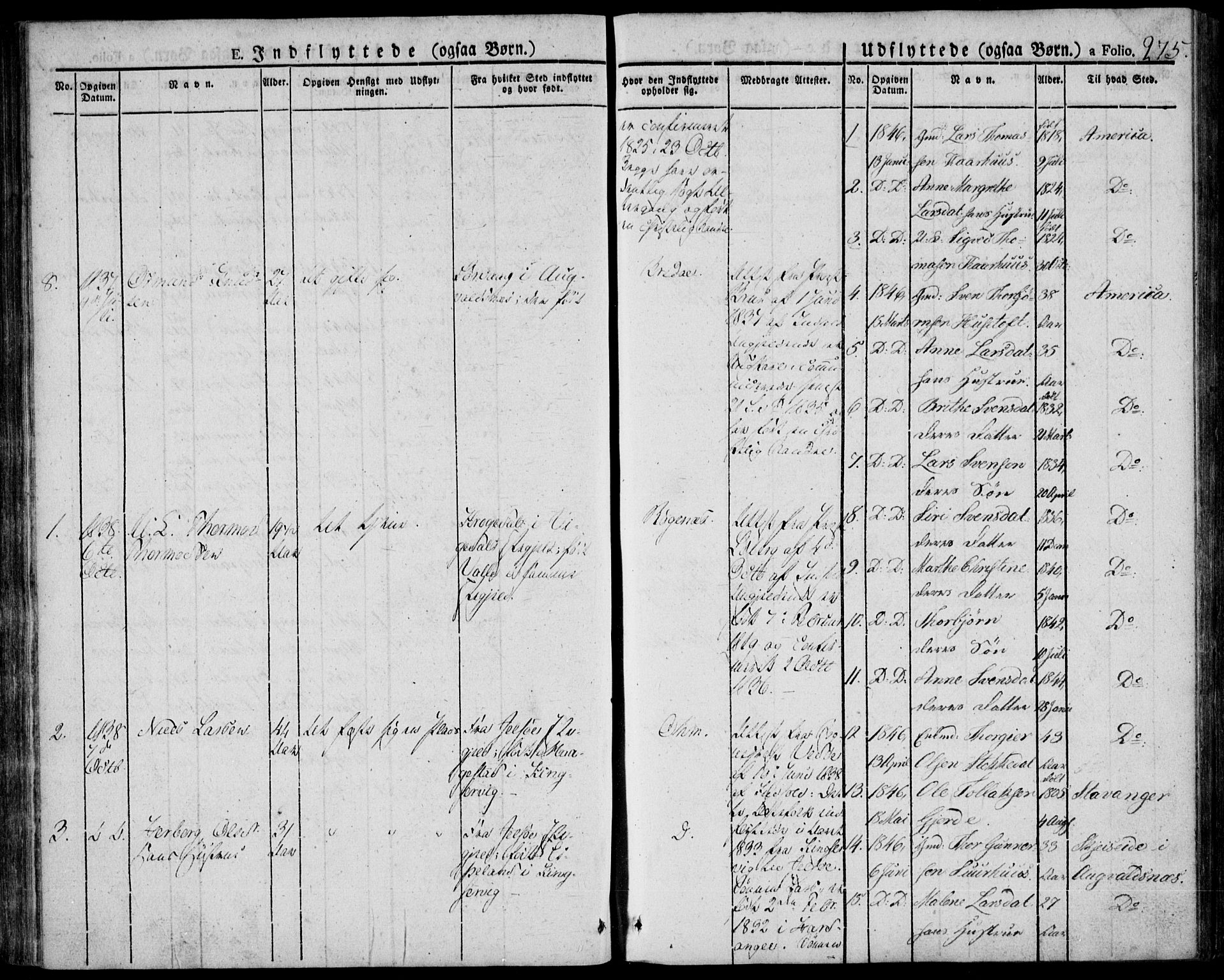 Skjold sokneprestkontor, AV/SAST-A-101847/H/Ha/Haa/L0005: Parish register (official) no. A 5, 1830-1856, p. 275