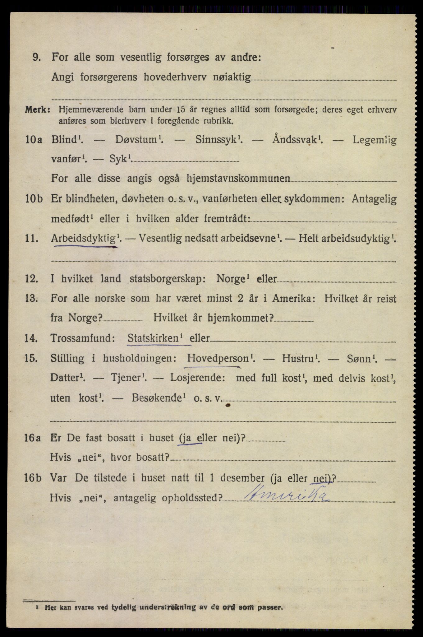 SAKO, 1920 census for Sandeherred, 1920, p. 21109