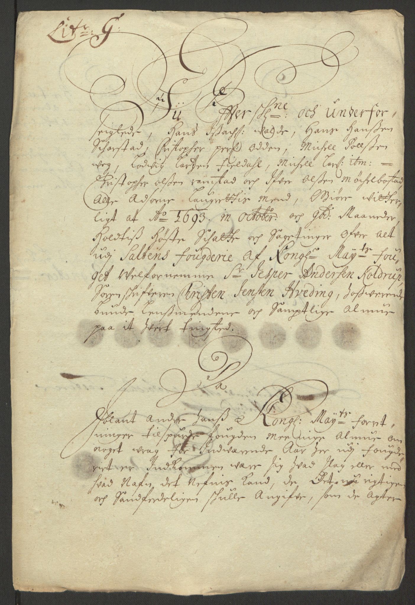 Rentekammeret inntil 1814, Reviderte regnskaper, Fogderegnskap, RA/EA-4092/R66/L4577: Fogderegnskap Salten, 1691-1693, p. 332