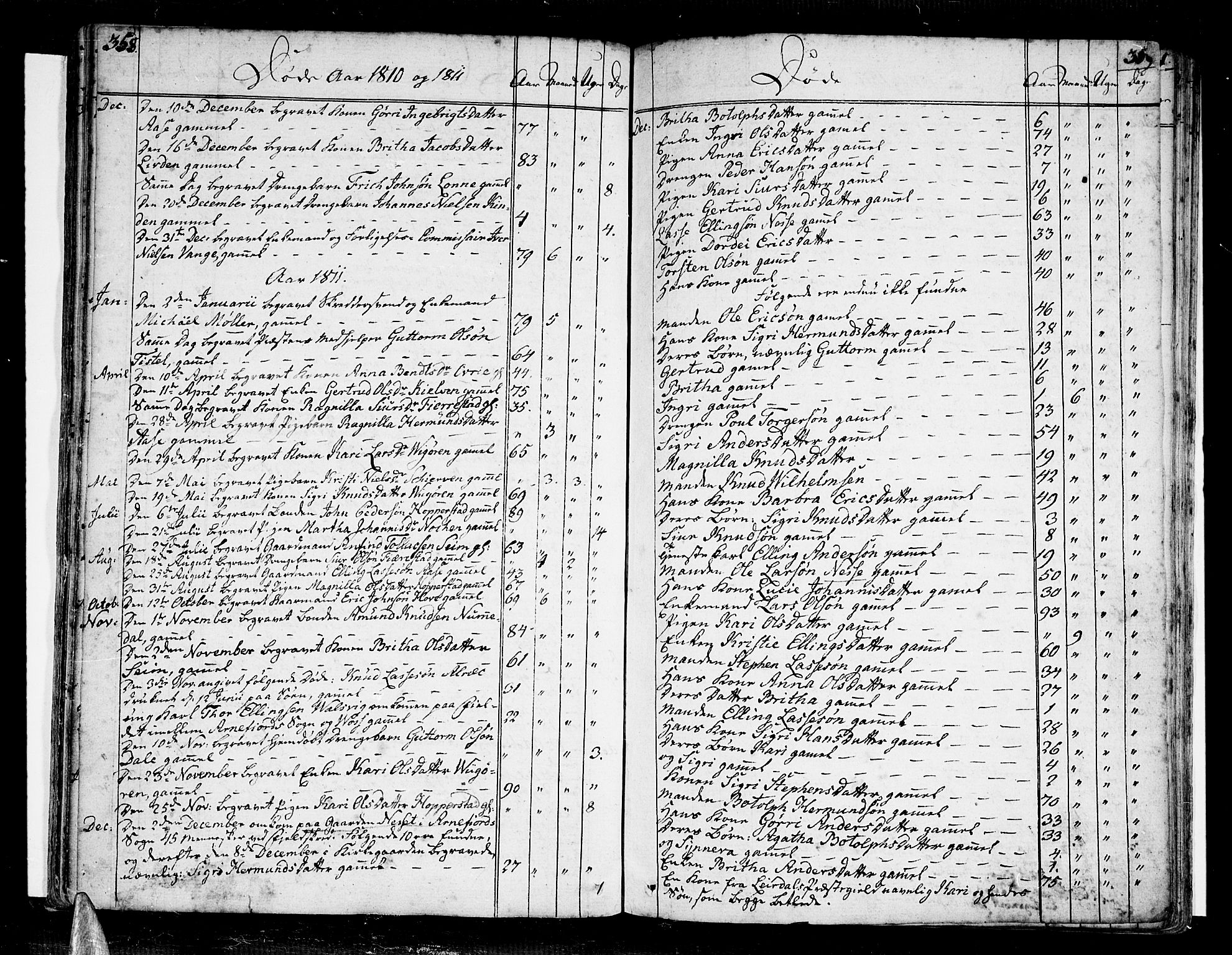 Vik sokneprestembete, SAB/A-81501: Parish register (official) no. A 5, 1787-1820, p. 358-359
