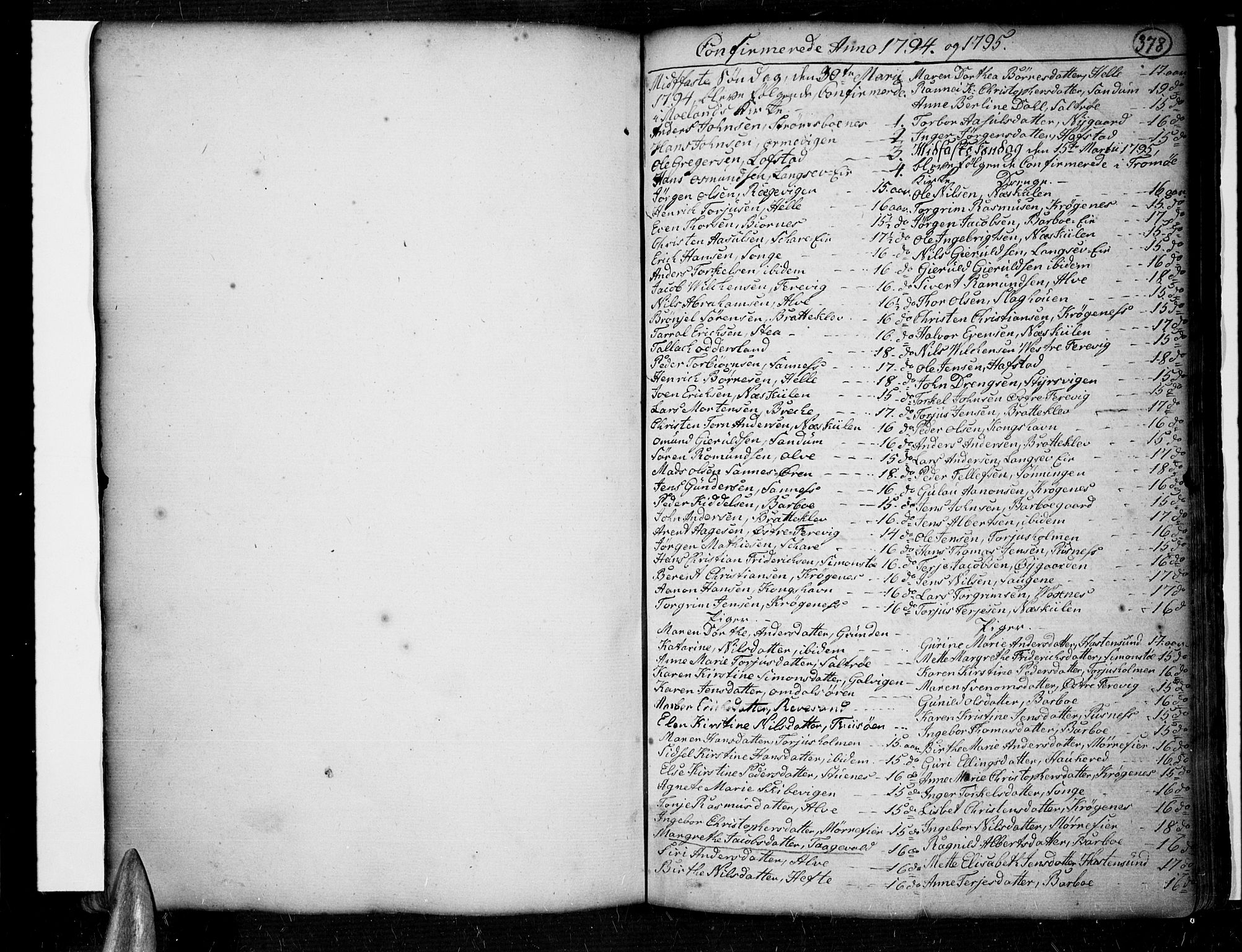 Tromøy sokneprestkontor, SAK/1111-0041/F/Fa/L0002: Parish register (official) no. A 2, 1773-1808, p. 378