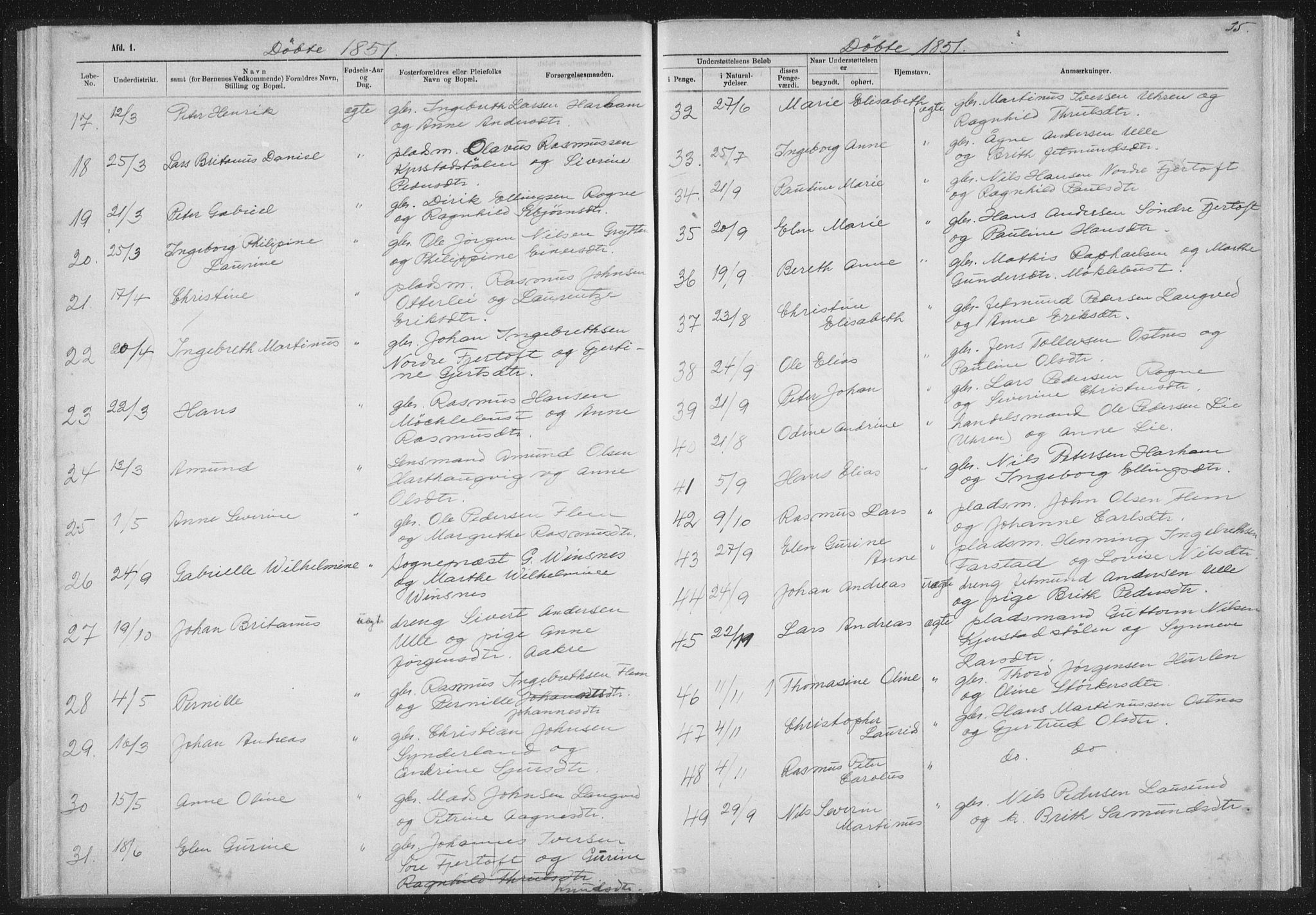 Ministerialprotokoller, klokkerbøker og fødselsregistre - Møre og Romsdal, AV/SAT-A-1454/536/L0514: Parish register (official) no. 536D01, 1840-1875, p. 35