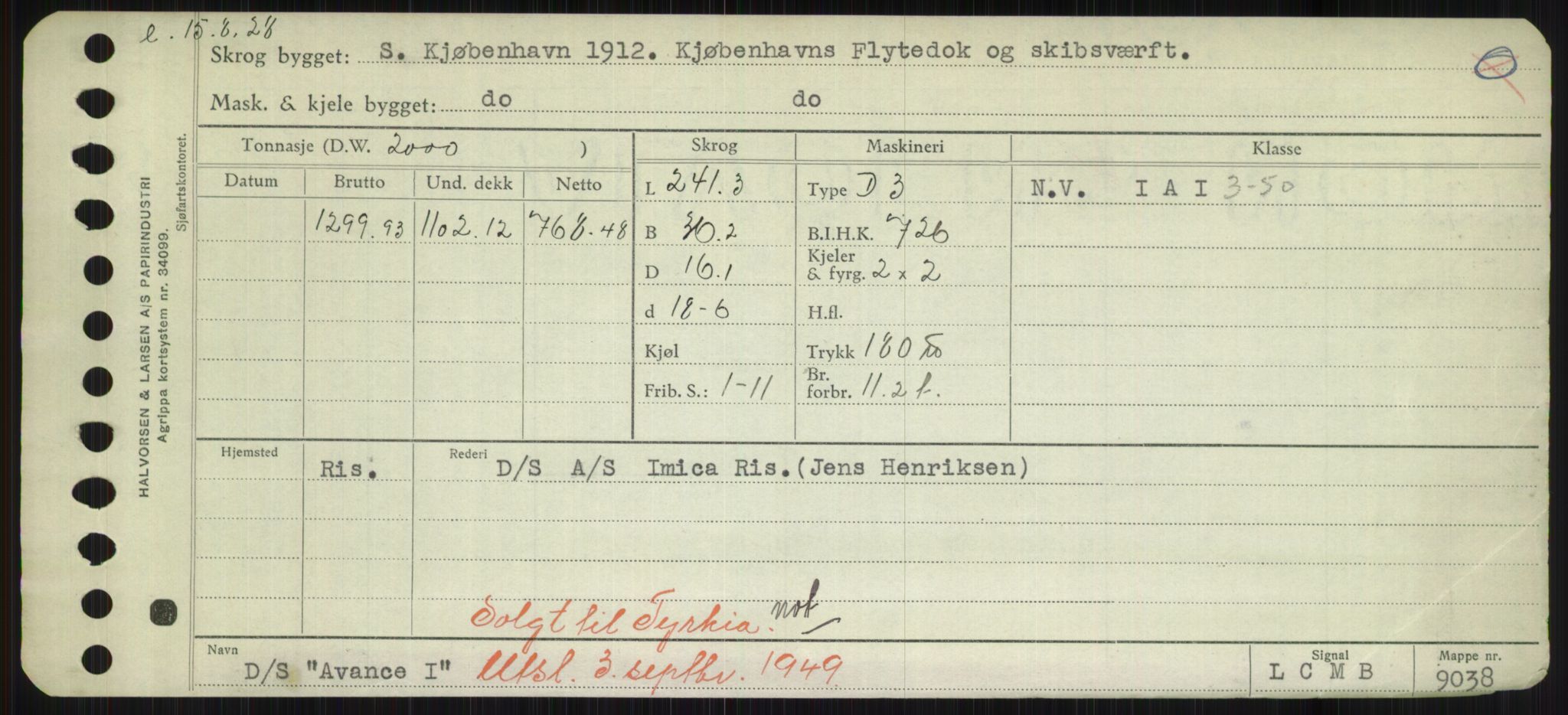 Sjøfartsdirektoratet med forløpere, Skipsmålingen, RA/S-1627/H/Hd/L0002: Fartøy, Apa-Axe, p. 519
