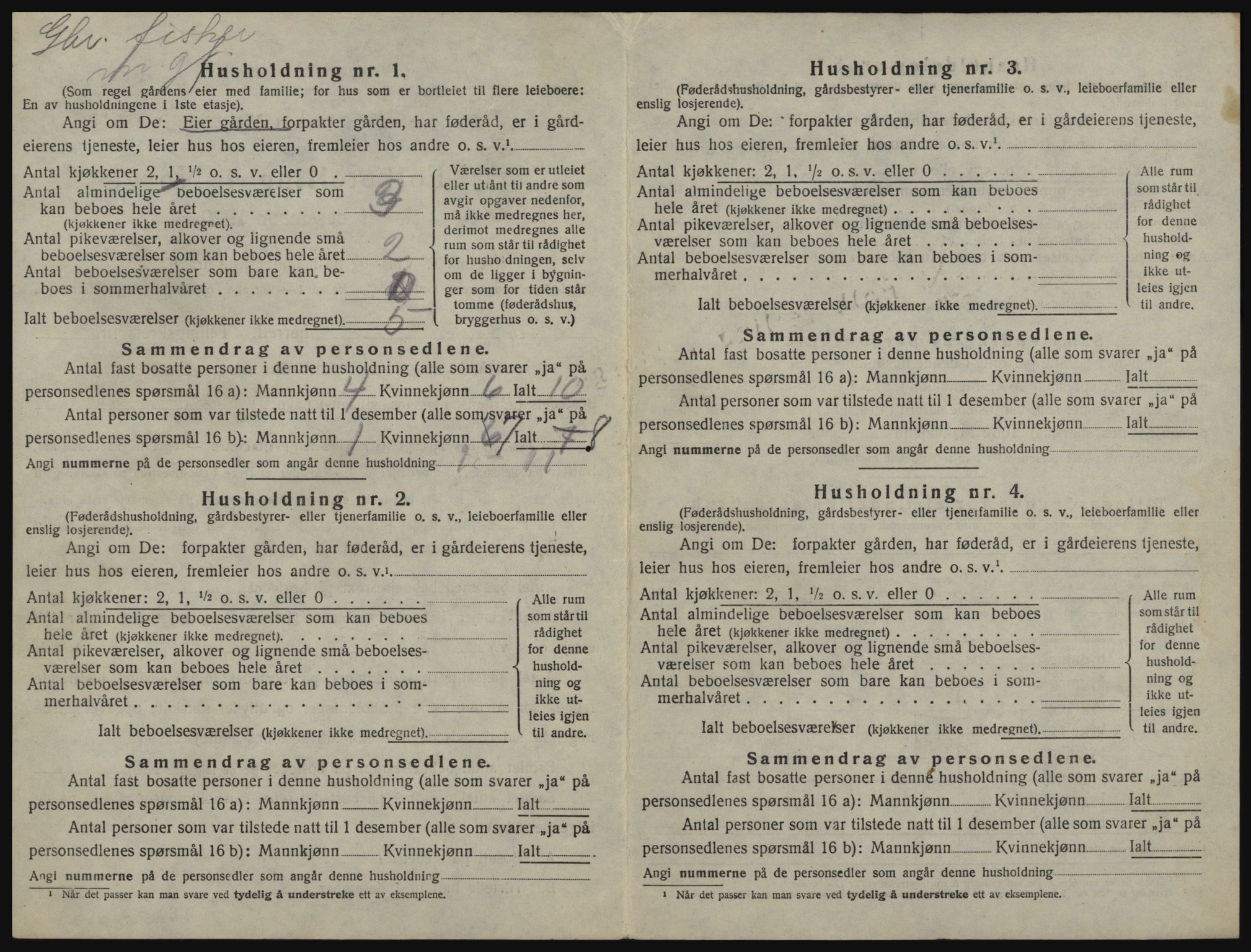 SATØ, 1920 census for Sørfjord, 1920, p. 14