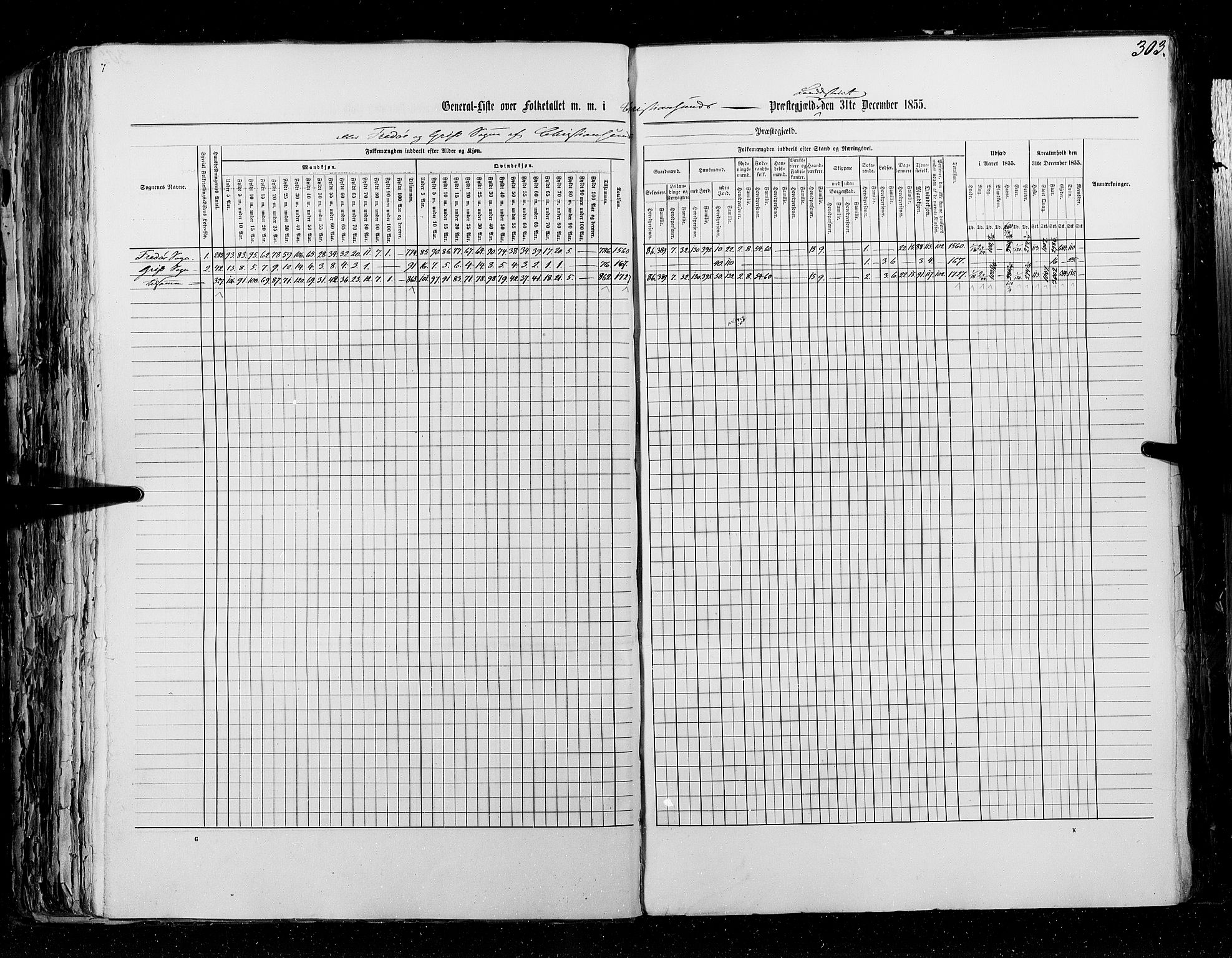 RA, Census 1855, vol. 5: Nordre Bergenhus amt, Romsdal amt og Søndre Trondhjem amt, 1855, p. 303