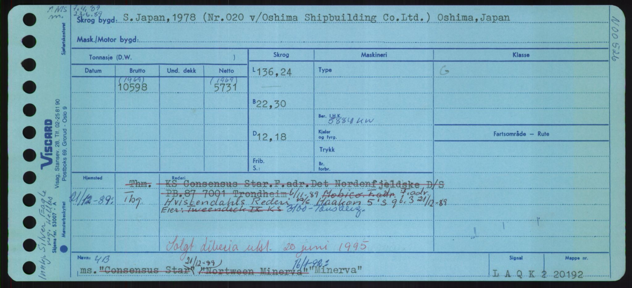 Sjøfartsdirektoratet med forløpere, Skipsmålingen, RA/S-1627/H/Hd/L0025: Fartøy, Min-Mås, p. 5