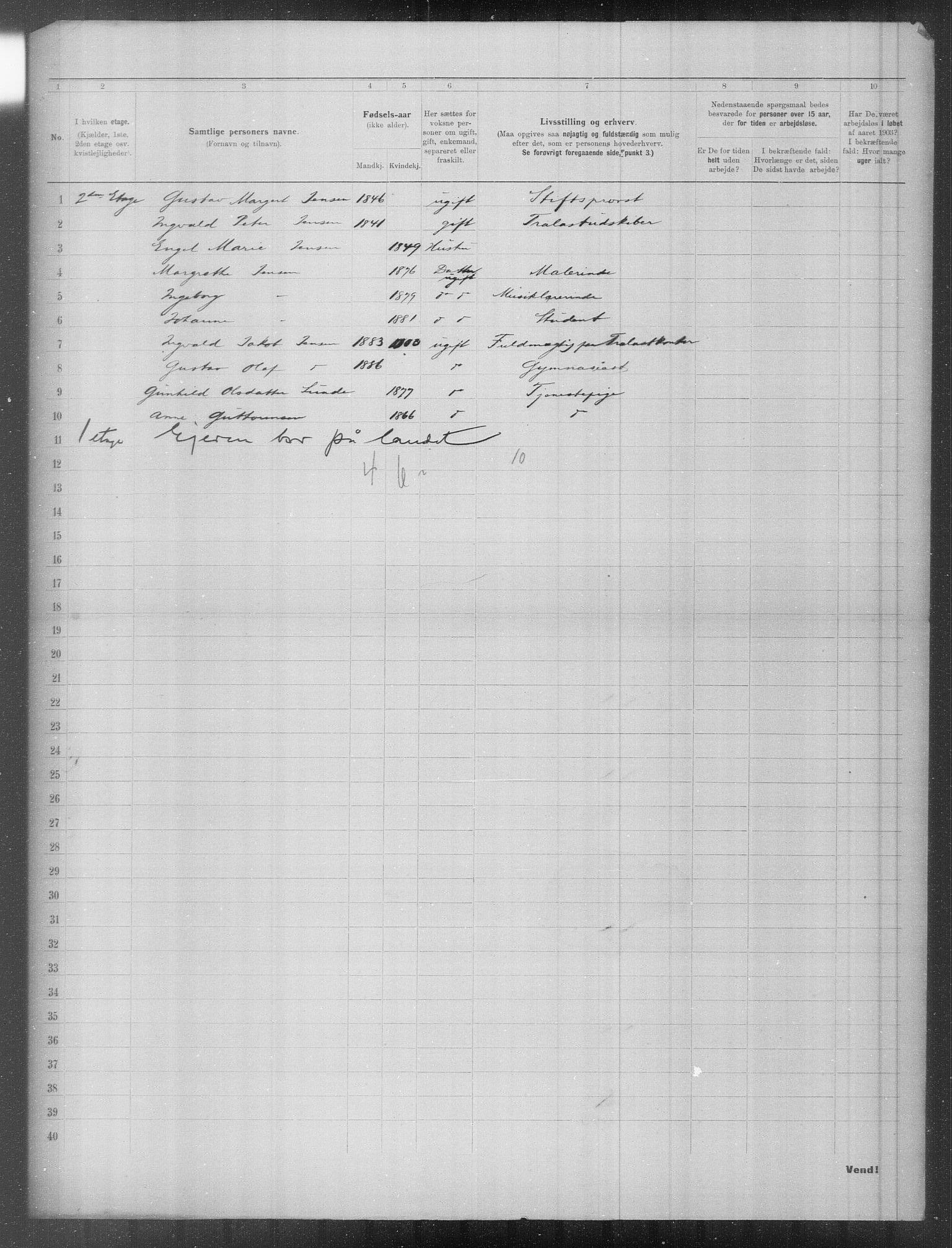 OBA, Municipal Census 1903 for Kristiania, 1903, p. 9773