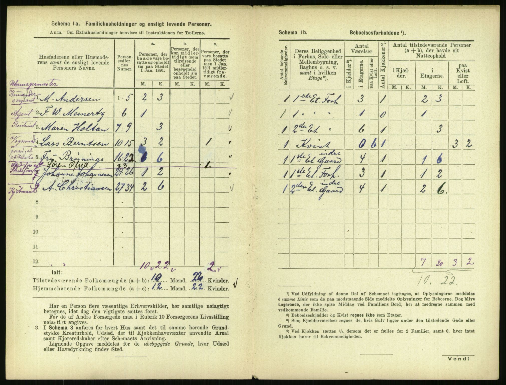 RA, 1891 census for 0301 Kristiania, 1891, p. 64183