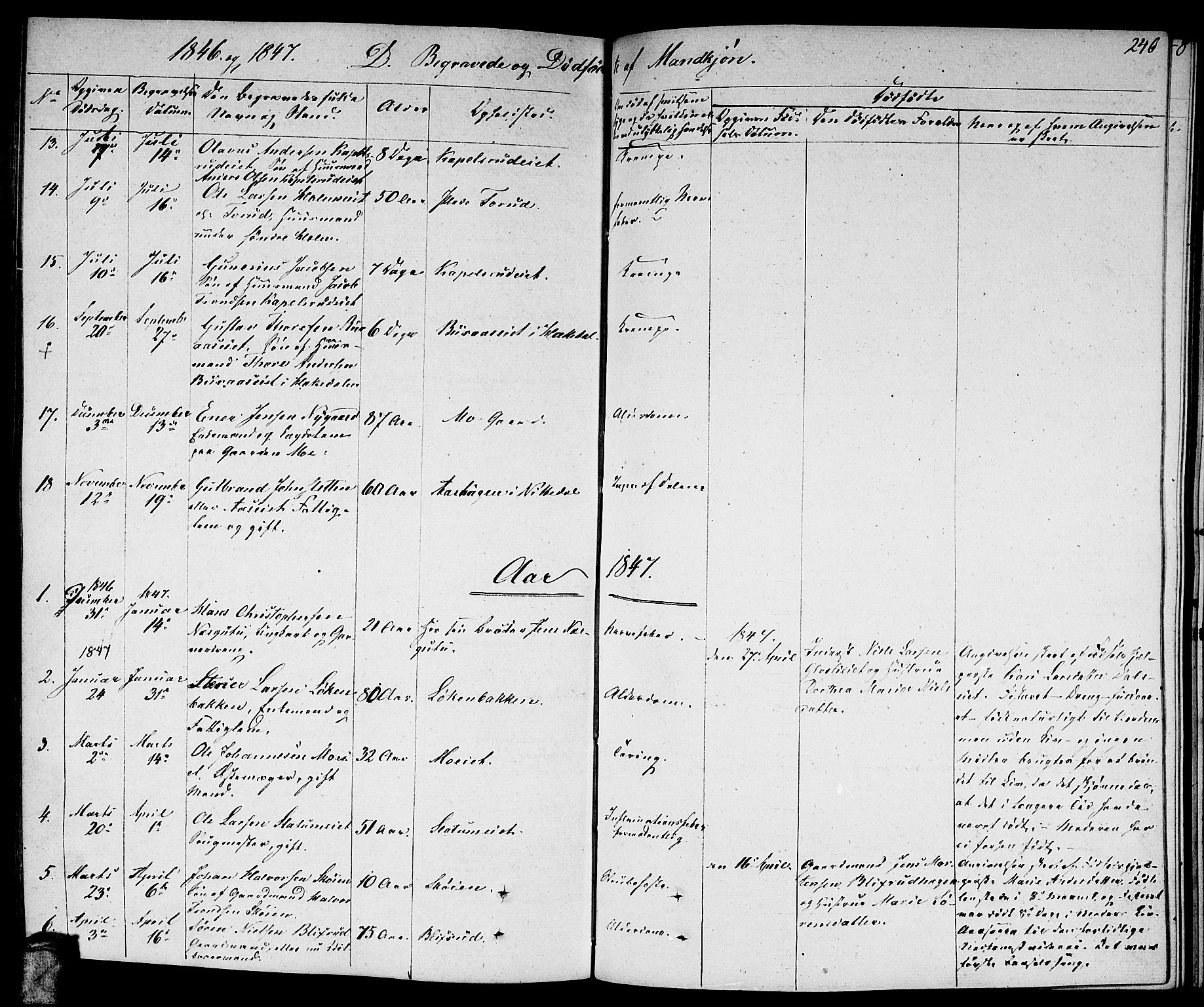 Nittedal prestekontor Kirkebøker, SAO/A-10365a/F/Fa/L0004: Parish register (official) no. I 4, 1836-1849, p. 246