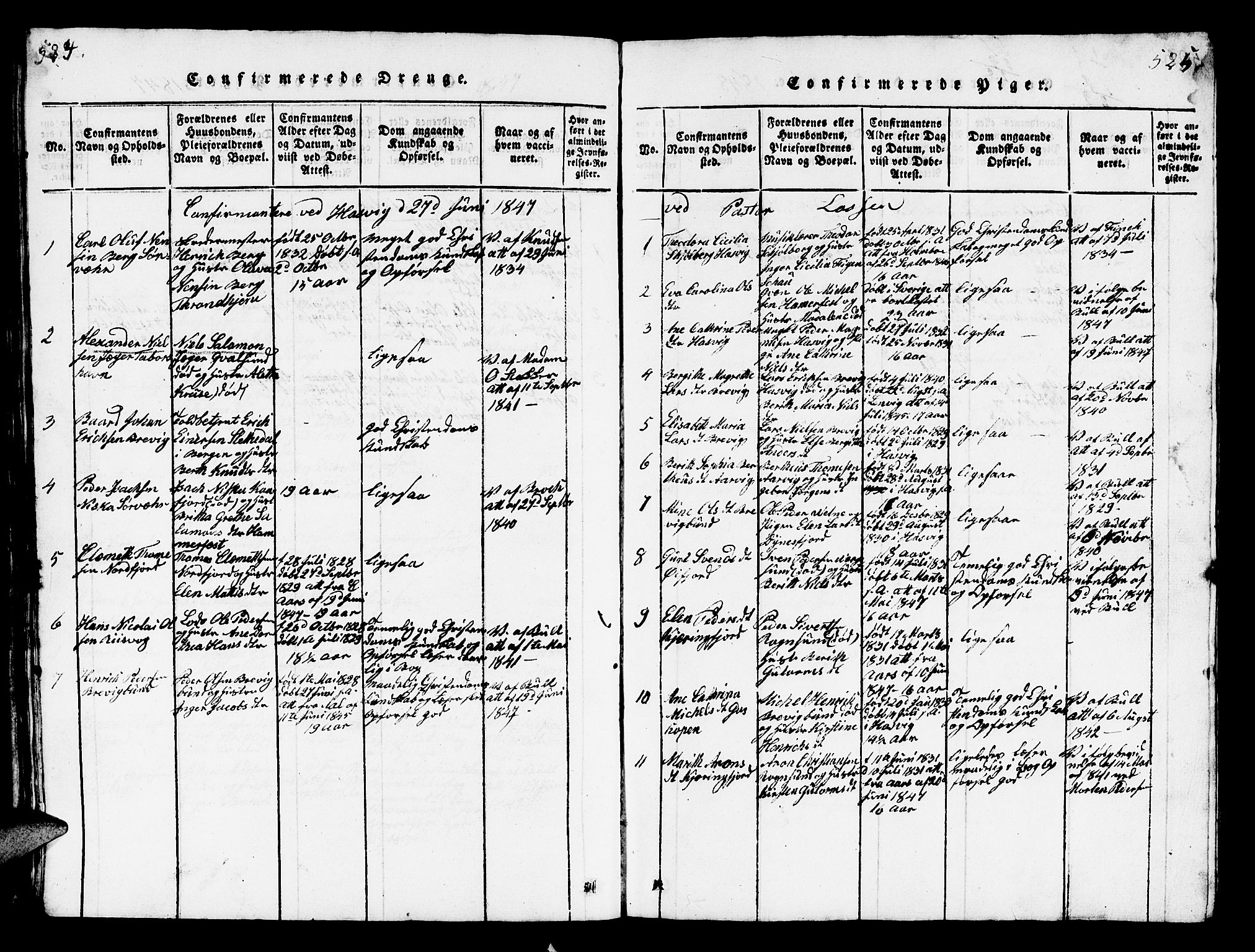 Loppa sokneprestkontor, AV/SATØ-S-1339/H/Hb/L0001klokker: Parish register (copy) no. 1, 1820-1849, p. 524-525