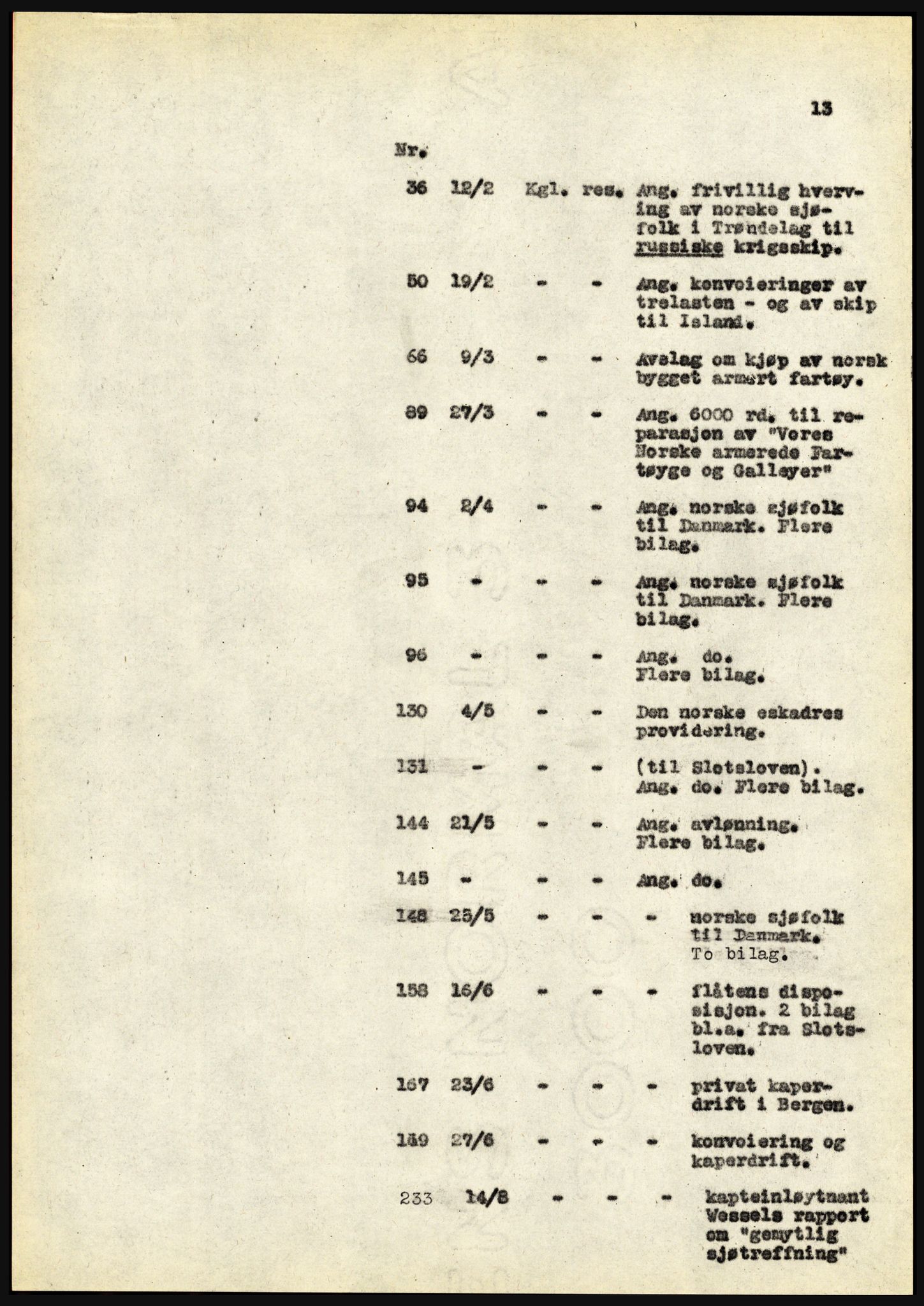 Riksarkivet, Seksjon for eldre arkiv og spesialsamlinger, AV/RA-EA-6797/H/Ha, 1953, p. 13