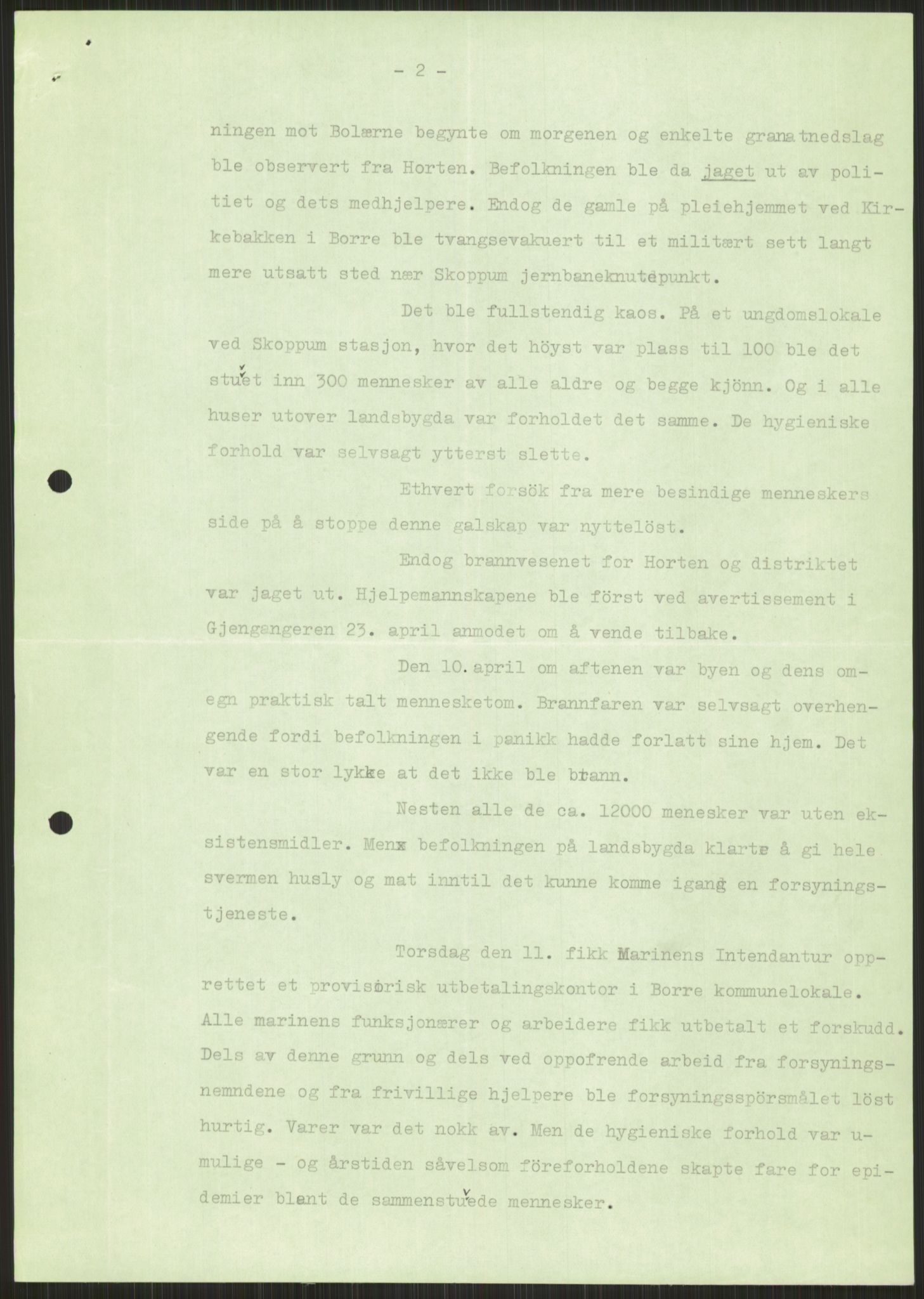 Forsvaret, Forsvarets krigshistoriske avdeling, AV/RA-RAFA-2017/Y/Ya/L0014: II-C-11-31 - Fylkesmenn.  Rapporter om krigsbegivenhetene 1940., 1940, p. 513