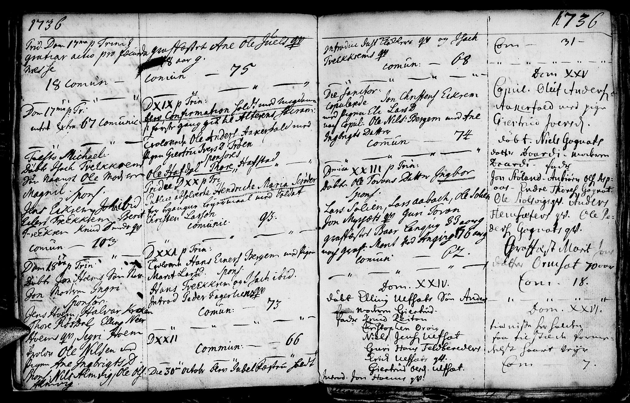 Ministerialprotokoller, klokkerbøker og fødselsregistre - Møre og Romsdal, AV/SAT-A-1454/586/L0978: Parish register (official) no. 586A04, 1732-1751