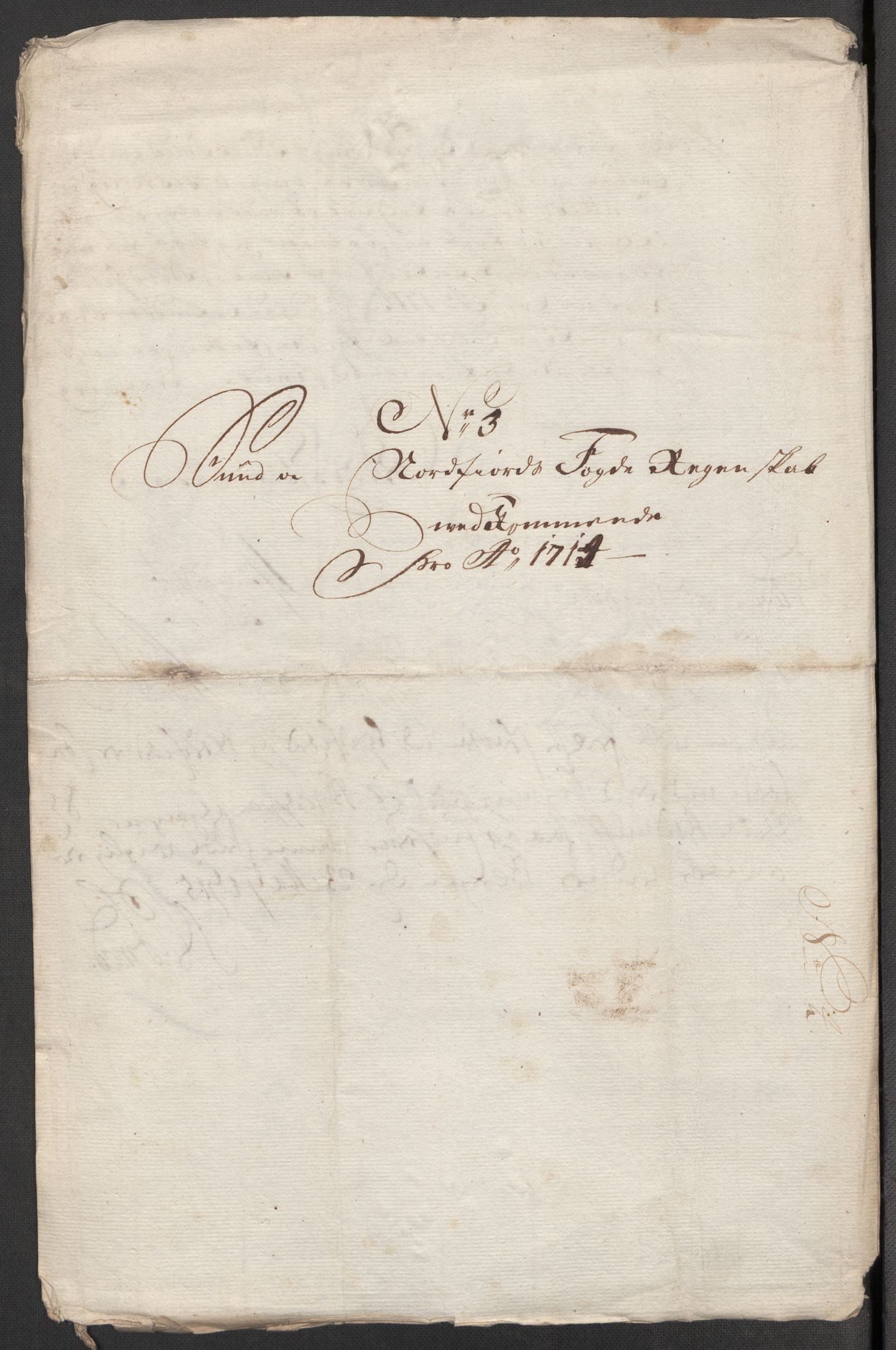 Rentekammeret inntil 1814, Reviderte regnskaper, Fogderegnskap, RA/EA-4092/R53/L3438: Fogderegnskap Sunn- og Nordfjord, 1714, p. 161